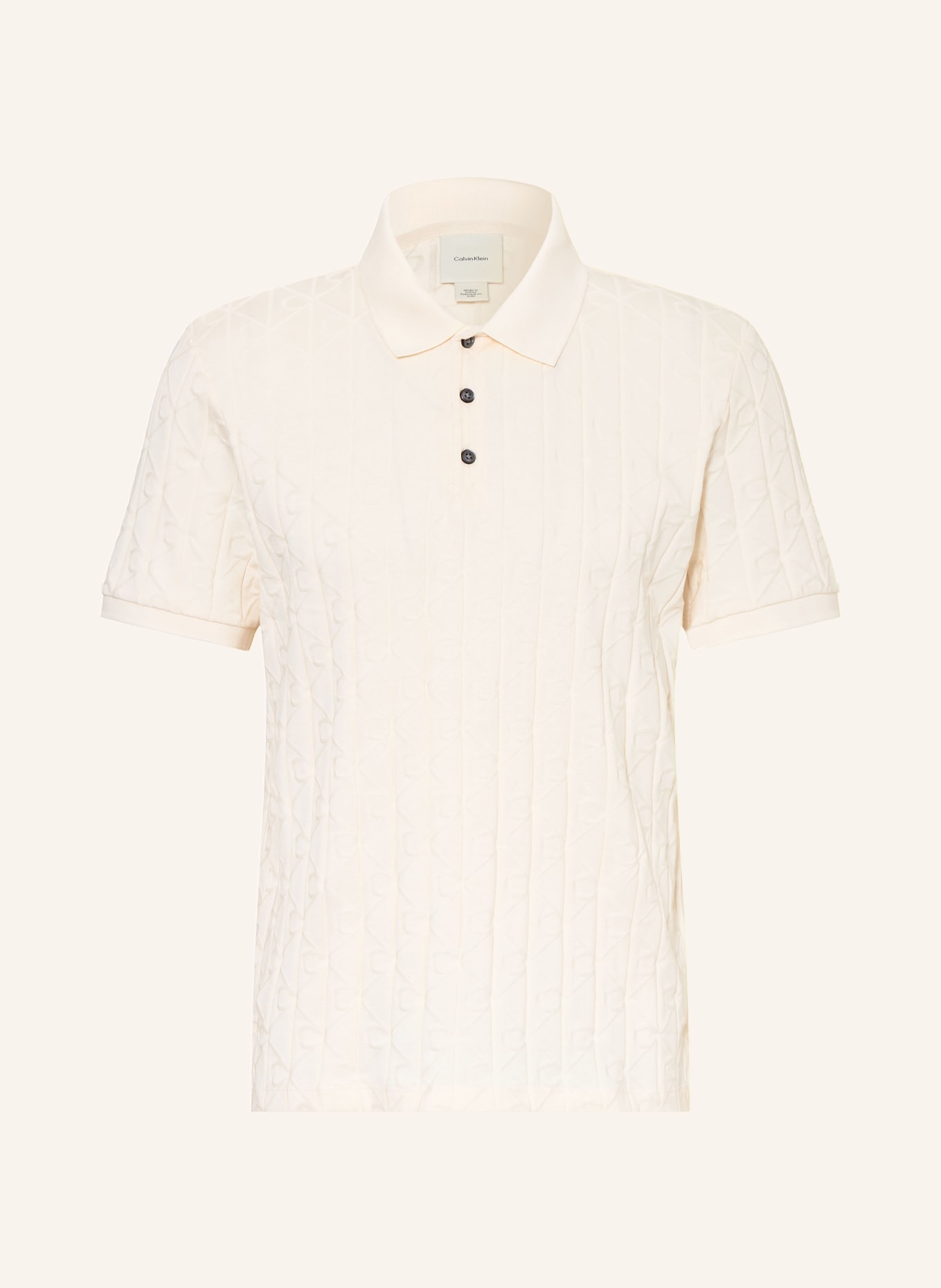 Calvin Klein Jersey poloshirt: ECRU