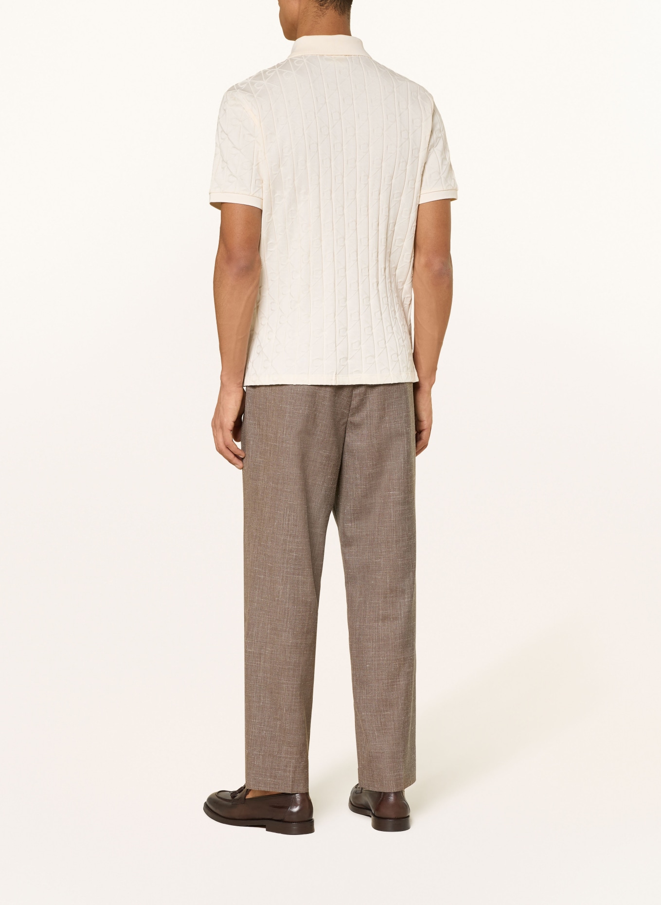 Calvin Klein Jersey poloshirt: ECRU