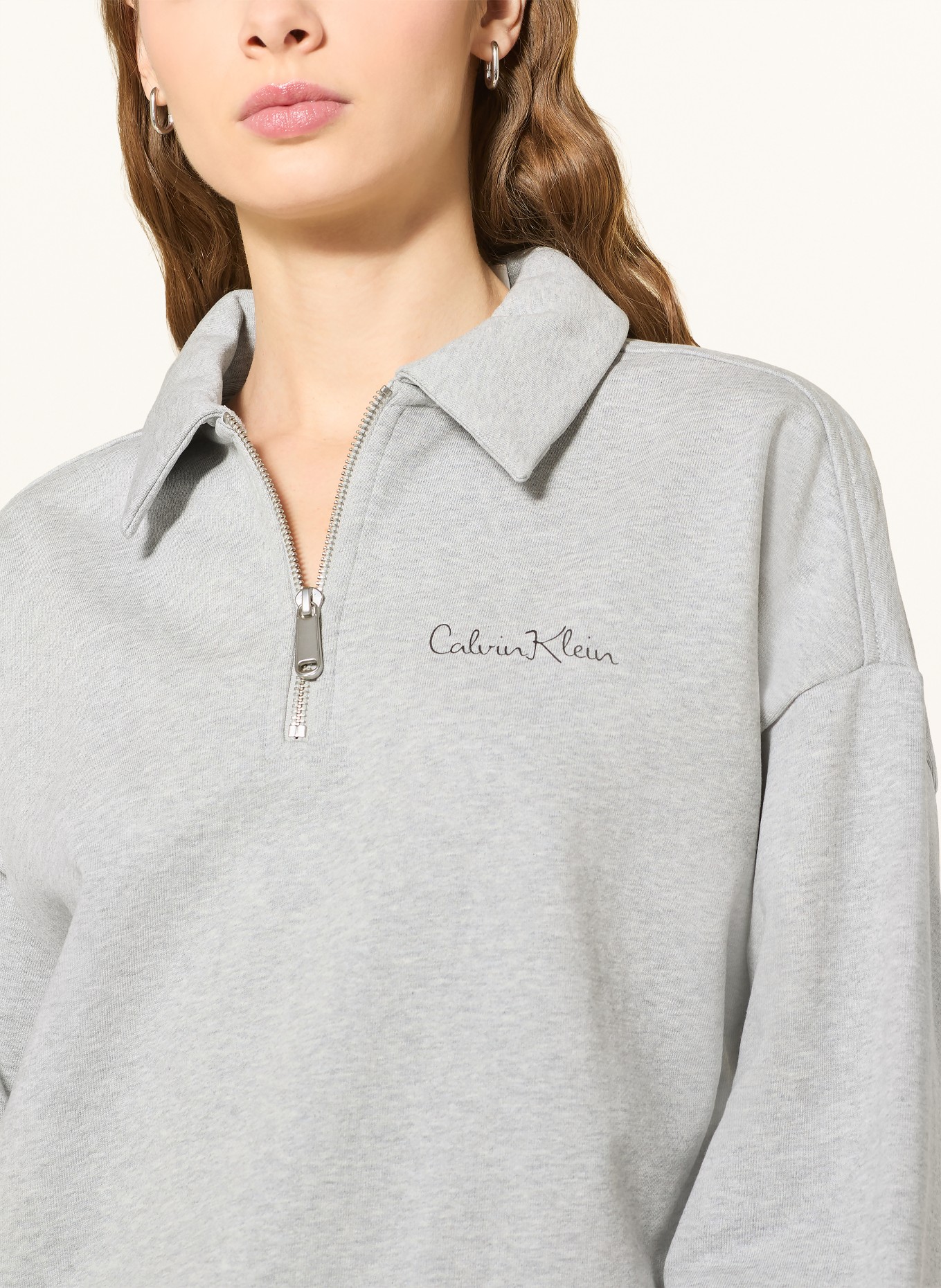 Calvin Klein Jeans mikina: ŠEDÁ