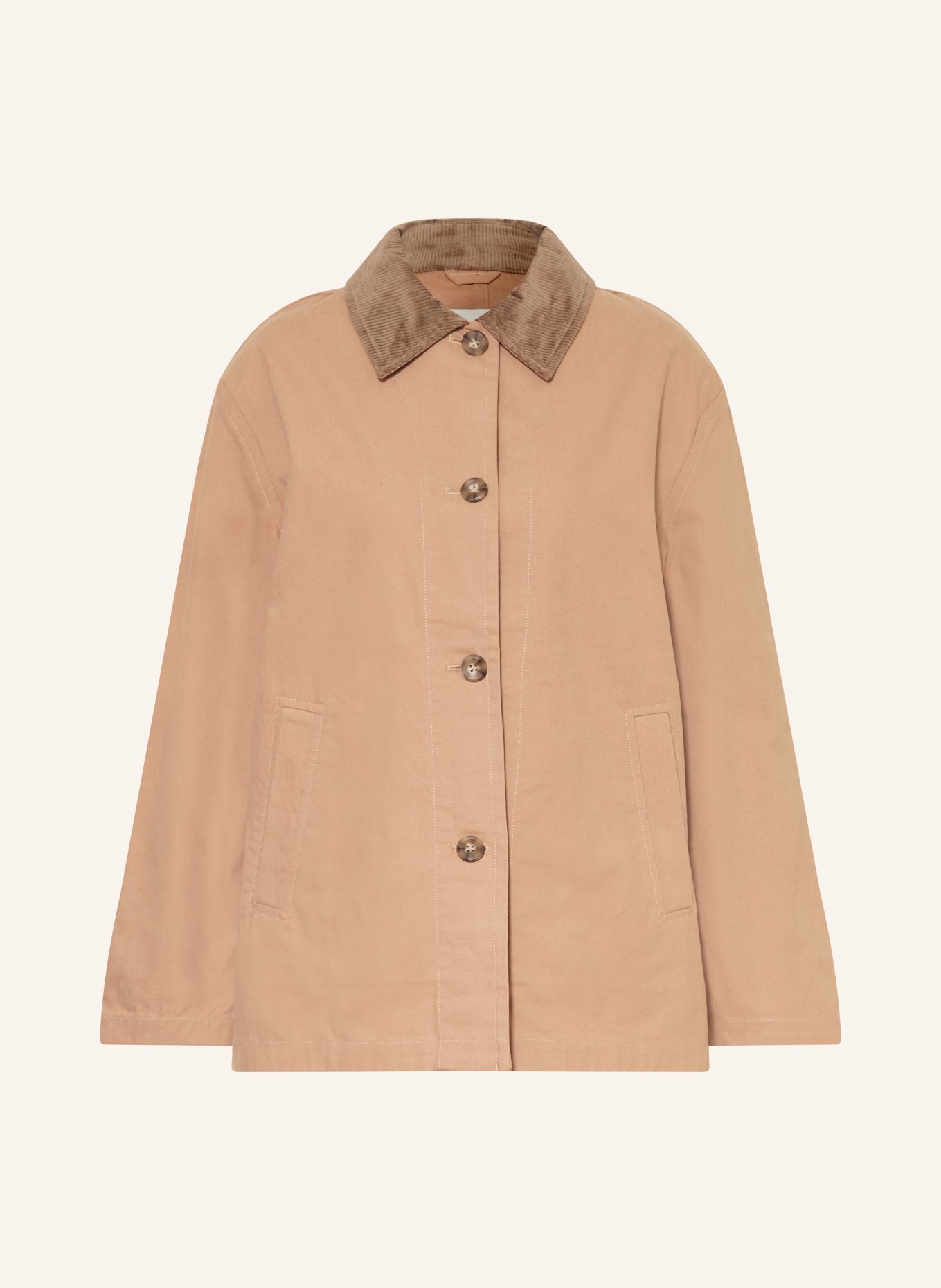 Calvin Klein Kurtka polowa z sztruksu: JASNOBRĄZOWY