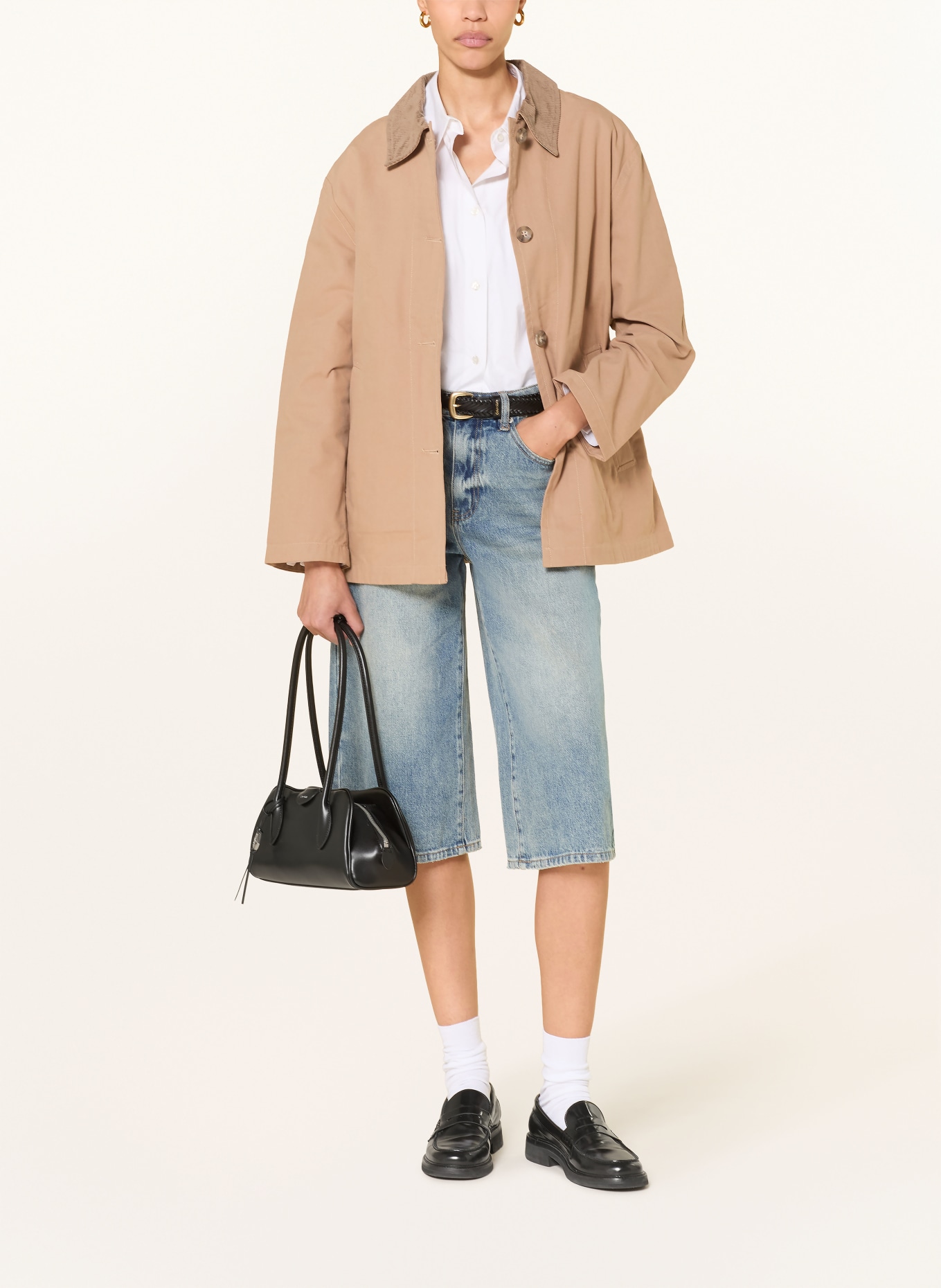 Calvin Klein Kurtka polowa z sztruksu: JASNOBRĄZOWY