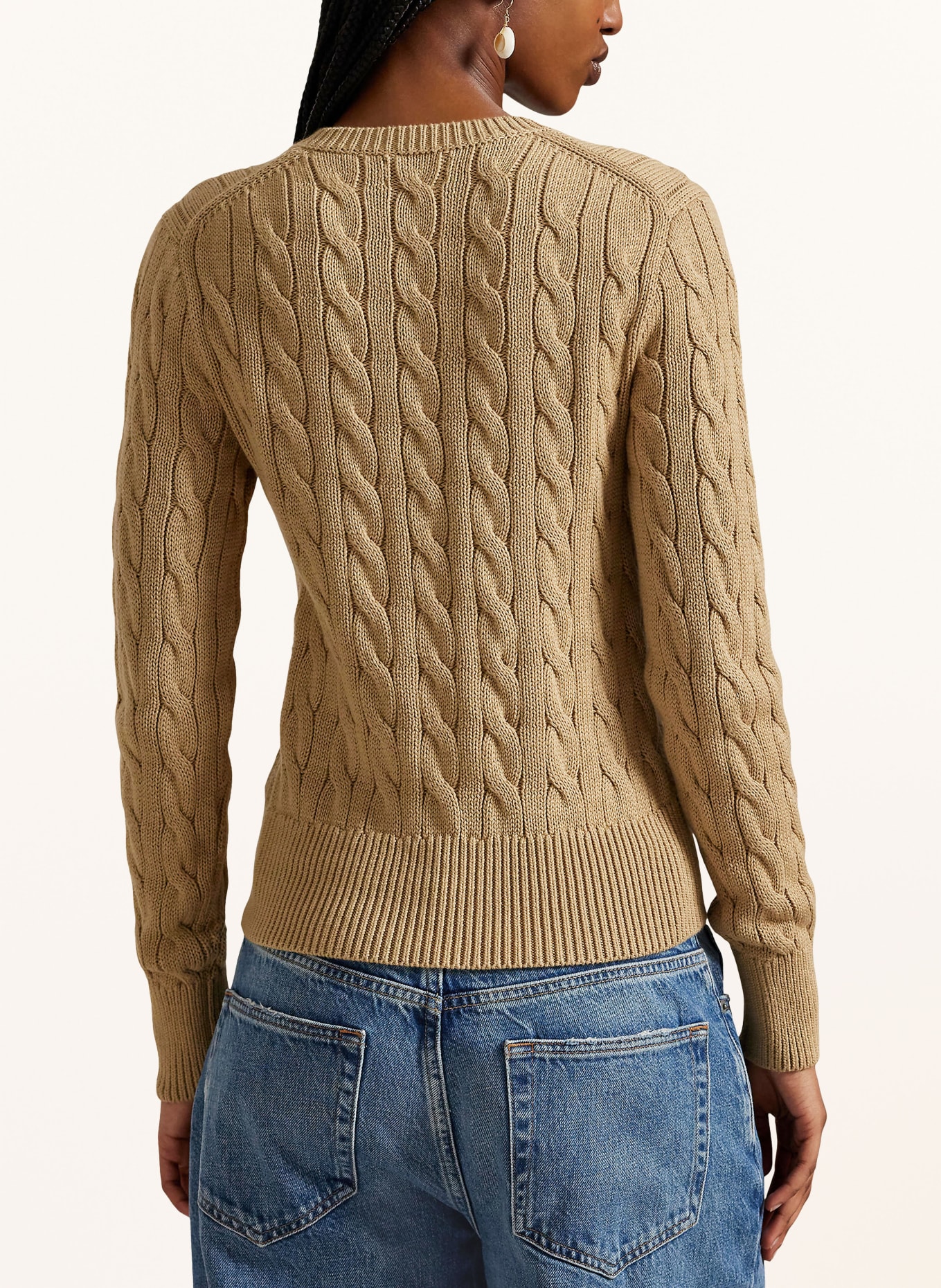 POLO RALPH LAUREN Pletený kardigan: VELBLOUDÍ