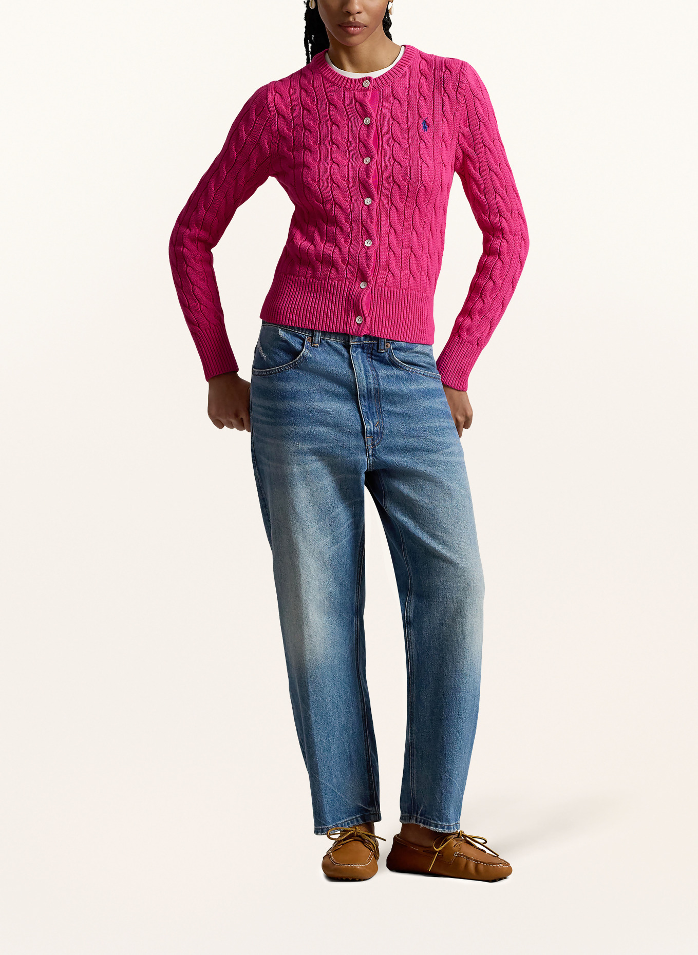 POLO RALPH LAUREN Strickjacke: PINK