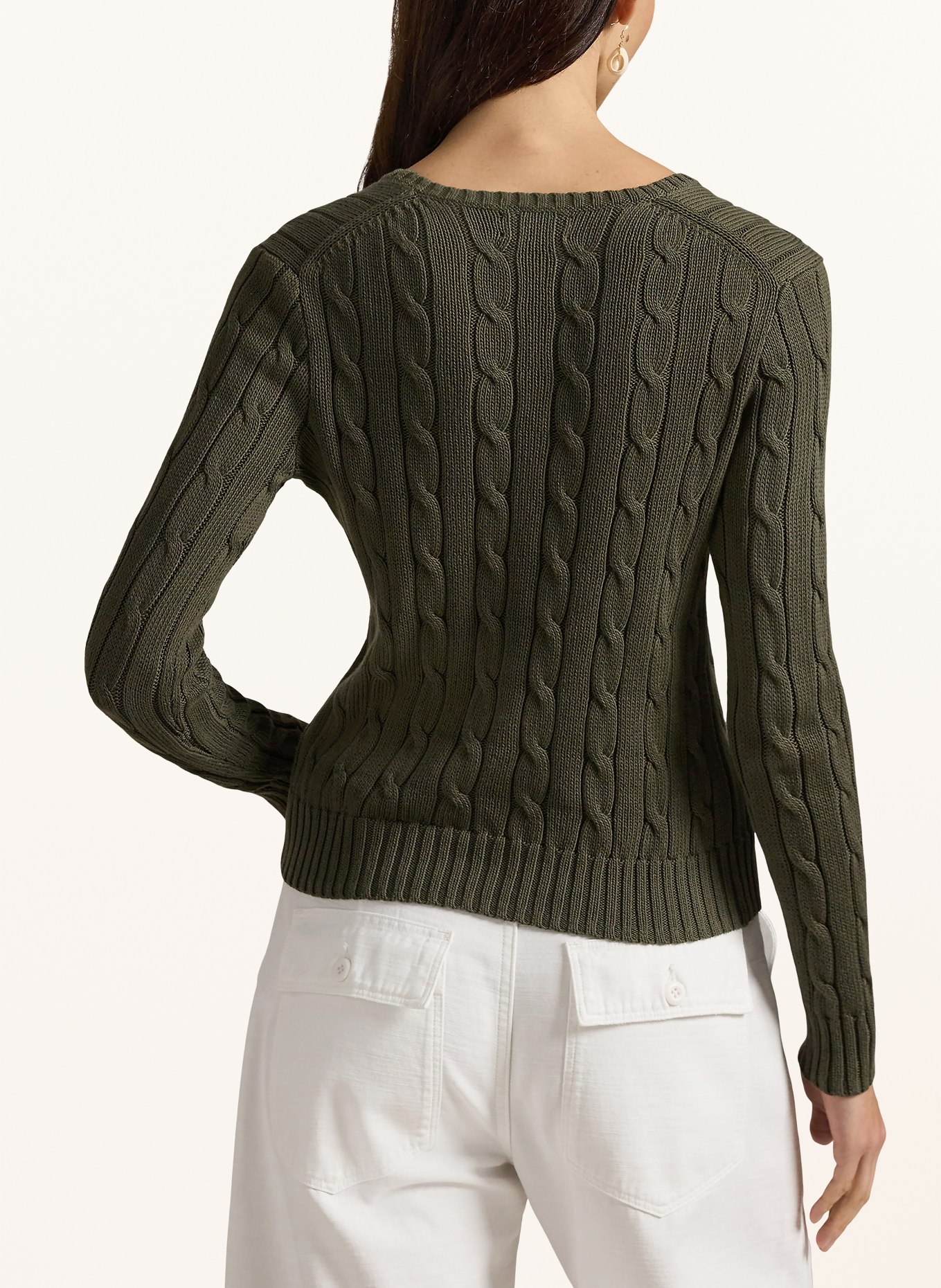 POLO RALPH LAUREN Svetr: TMAVĚ ZELENÁ