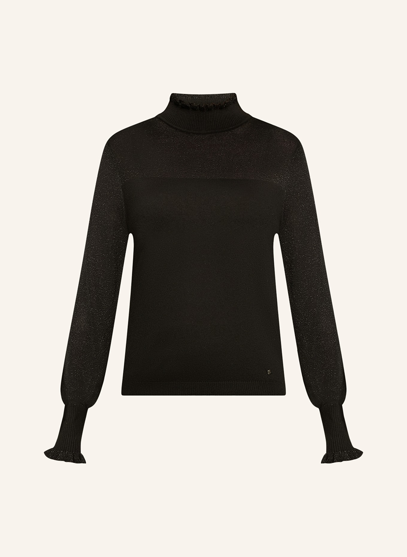 BETTY&CO Pullover mit Glitzergarn: SCHWARZ