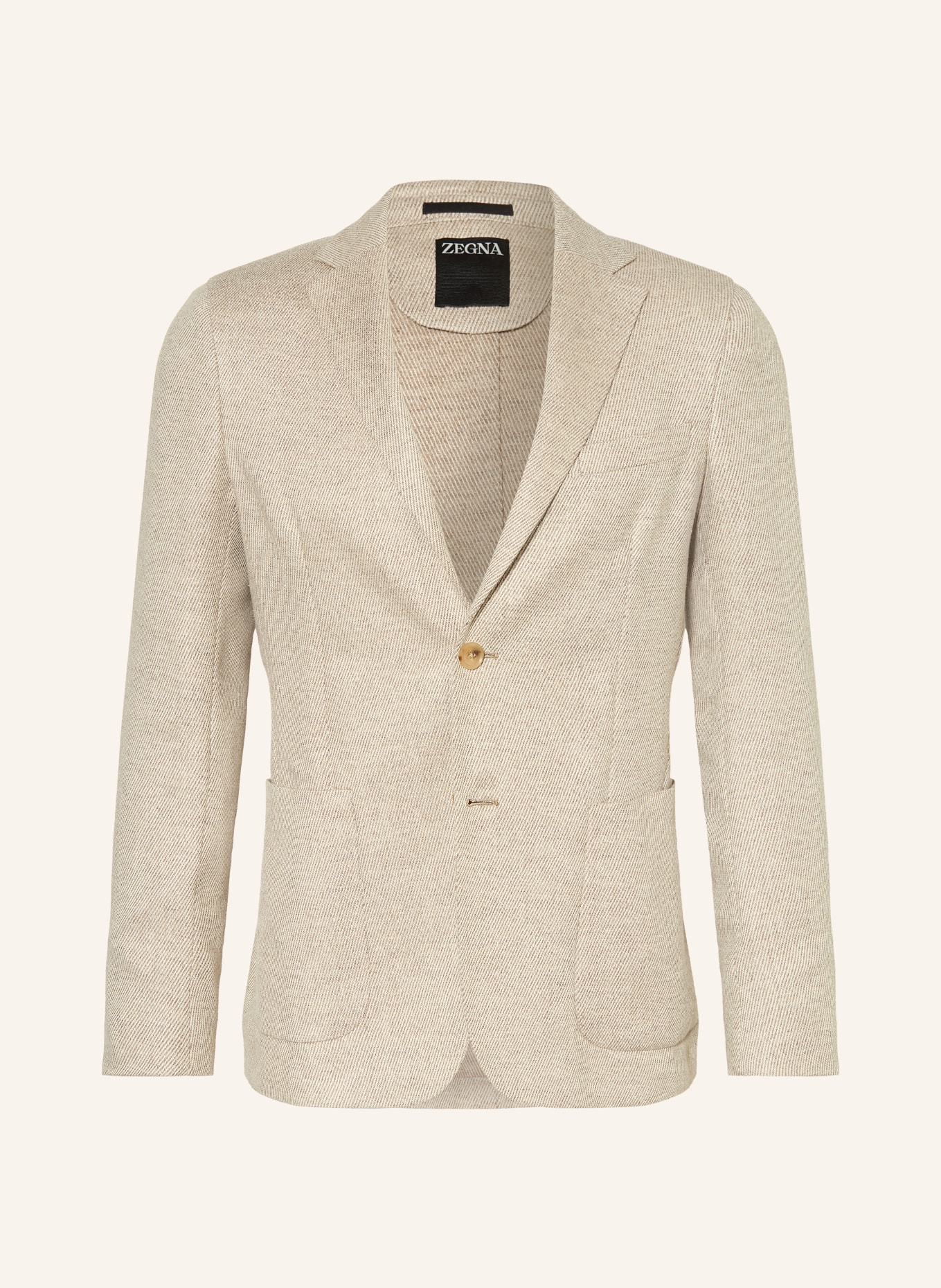 ZEGNA Extra slim fit jacket: BEIGE / ECRU