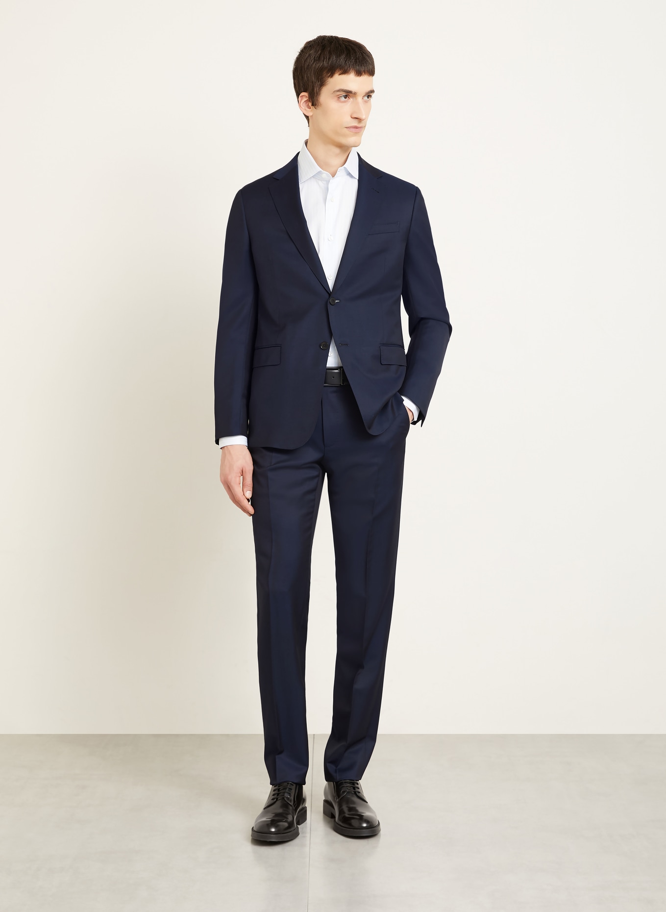 ZEGNA DROP 7 Tailored Fit Suit: DARK BLUE