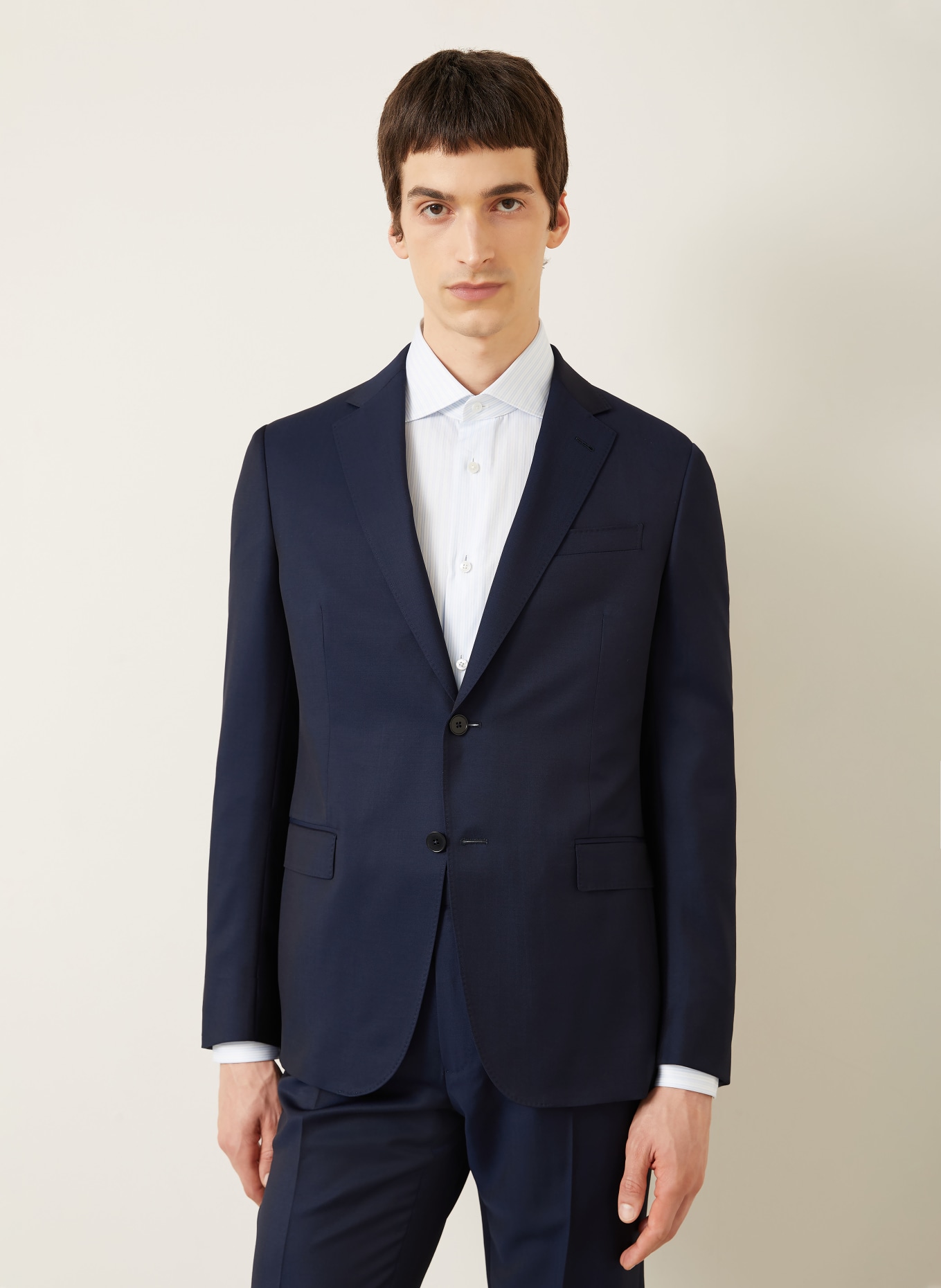 ZEGNA DROP 7 Tailored Fit Suit: DARK BLUE