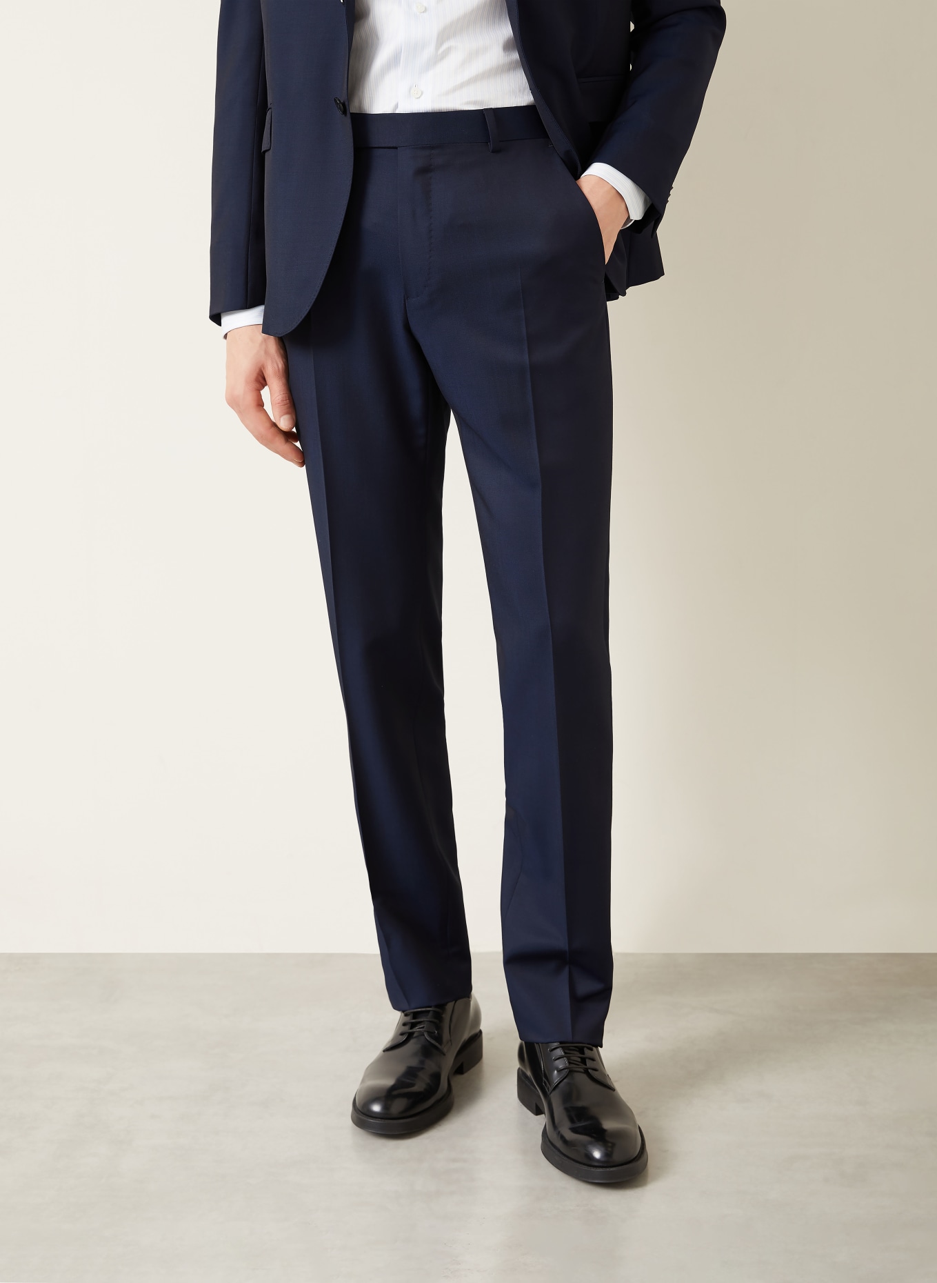 ZEGNA DROP 7 Tailored Fit Suit: DARK BLUE