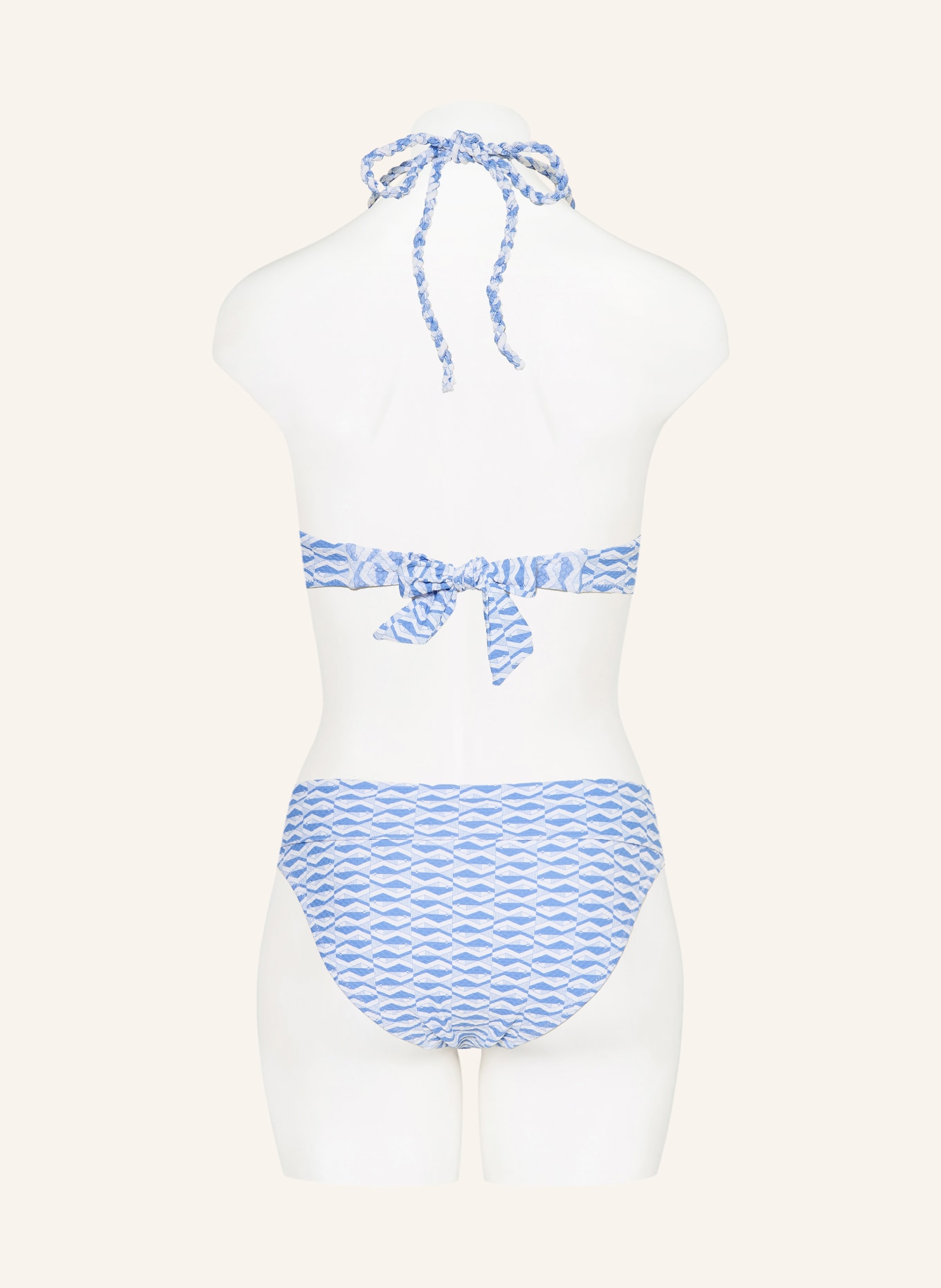 heidi klein Bandeau-Bikini-Top TINOS: HELLBLAU / WEISS