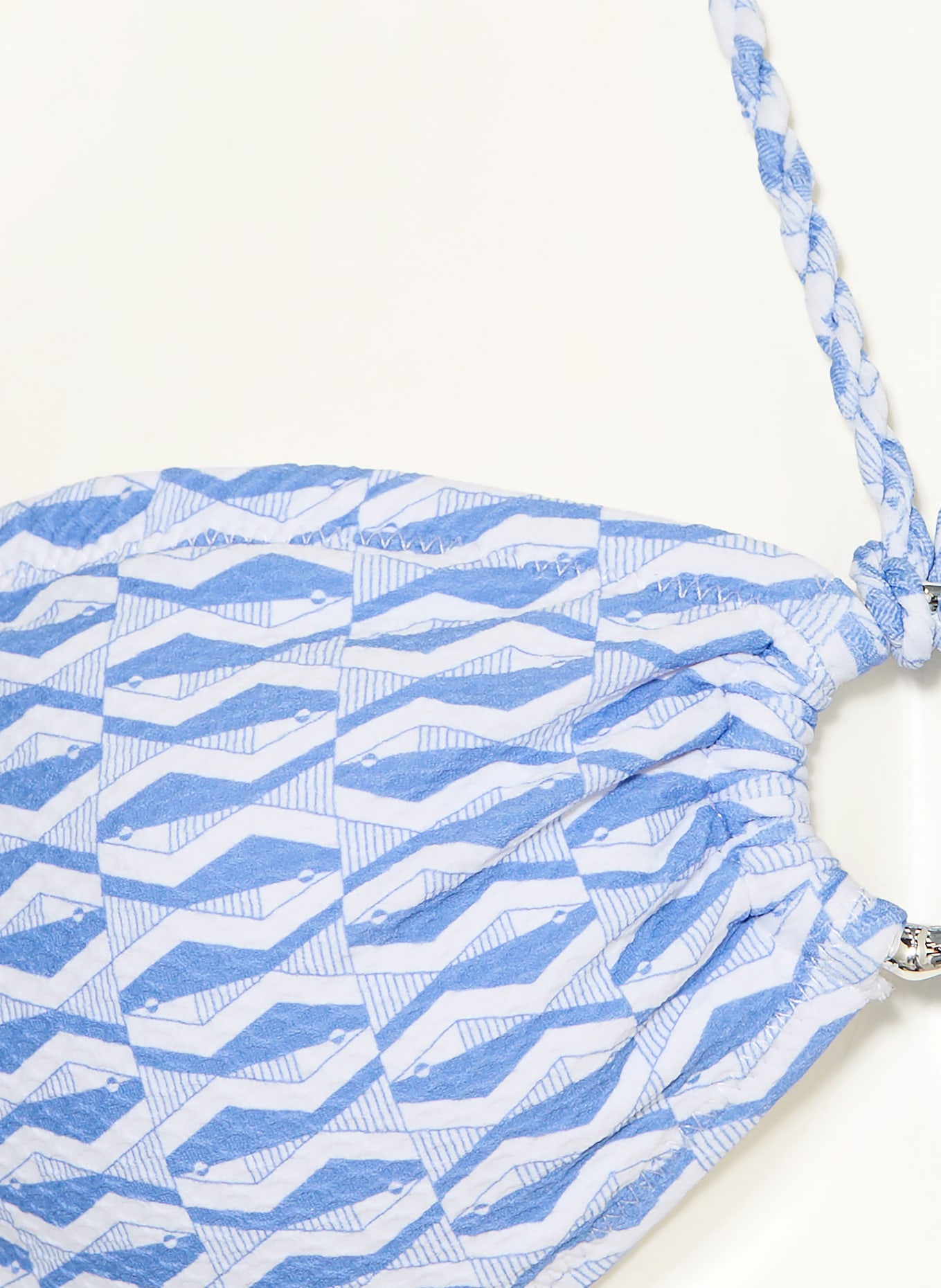 heidi klein Bandeau-Bikini-Top TINOS: HELLBLAU / WEISS