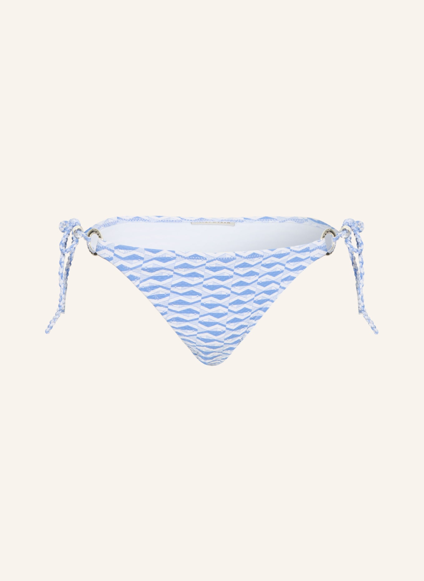 heidi klein TINOS triangle bikini bottoms: LIGHT BLUE / WHITE