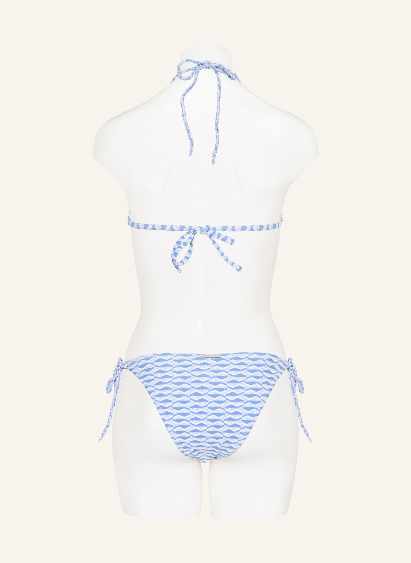heidi klein Triangel-Bikini-Top TINOS: HELLBLAU / WEISS