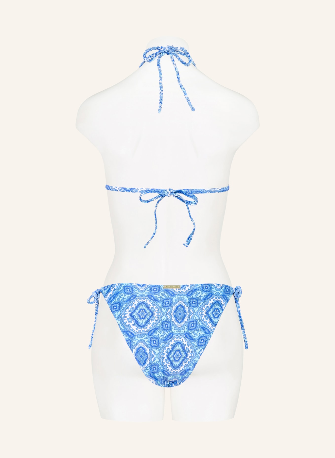 heidi klein Triangel-Bikini-Top MYKONOS: BLAU / HELLBLAU / WEISS