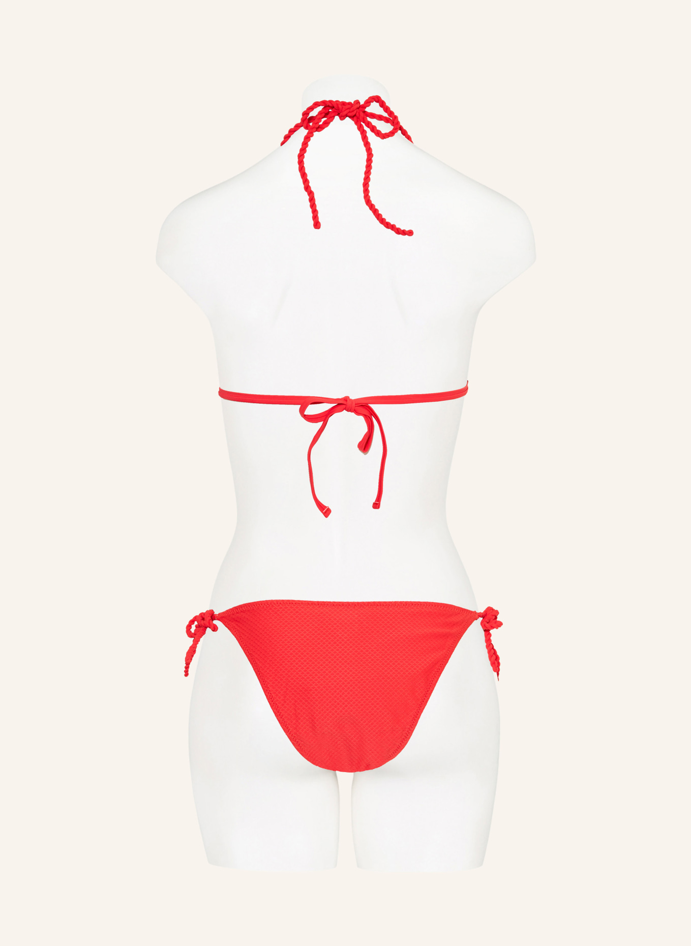 heidi klein EVIA reversible triangle bikini bottoms: RED / WHITE