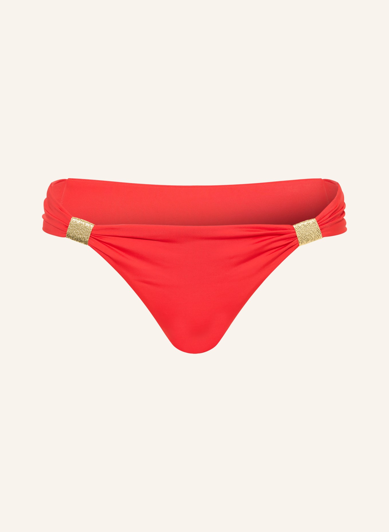 heidi klein Basic-Bikini-Hose PETALIA: ROT / GOLD
