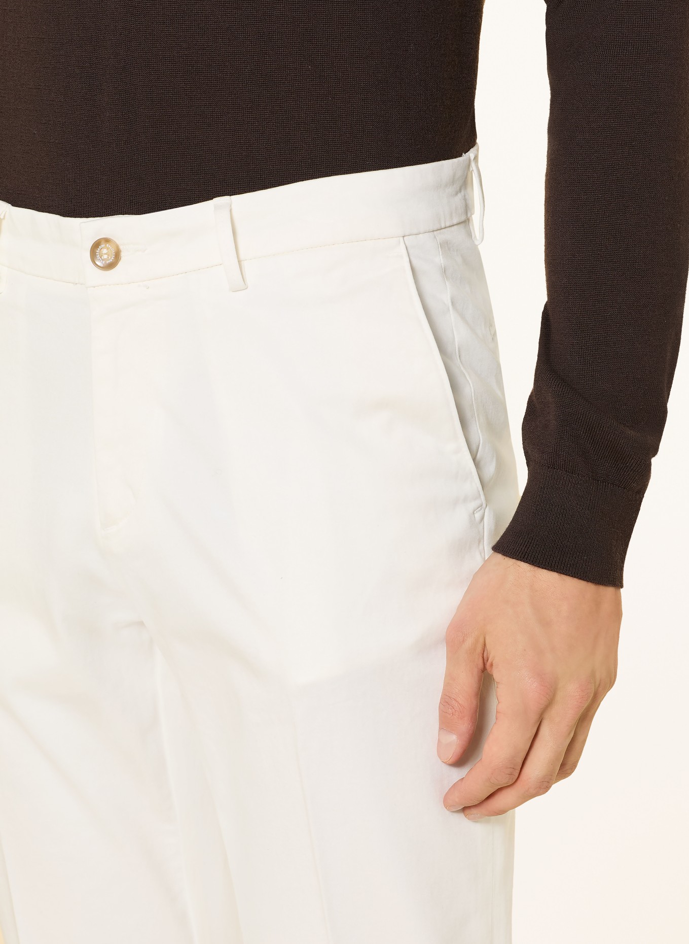 BALDESSARINI Chino Regular Fit: BÍLÁ