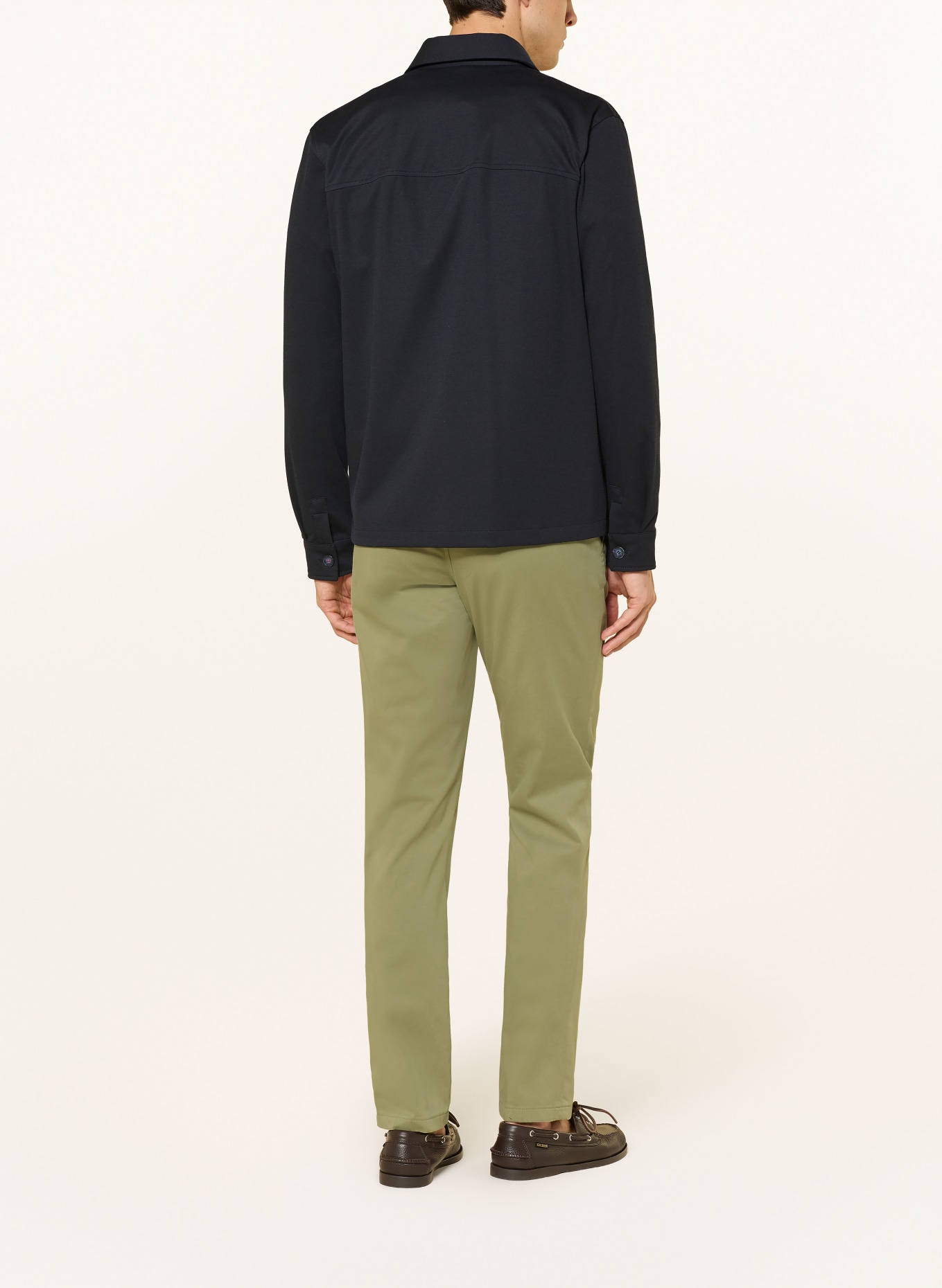 BALDESSARINI Regular fit chino pants: OLIVE