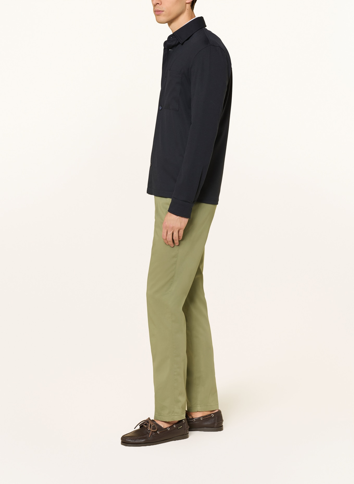 BALDESSARINI Regular fit chino pants: OLIVE