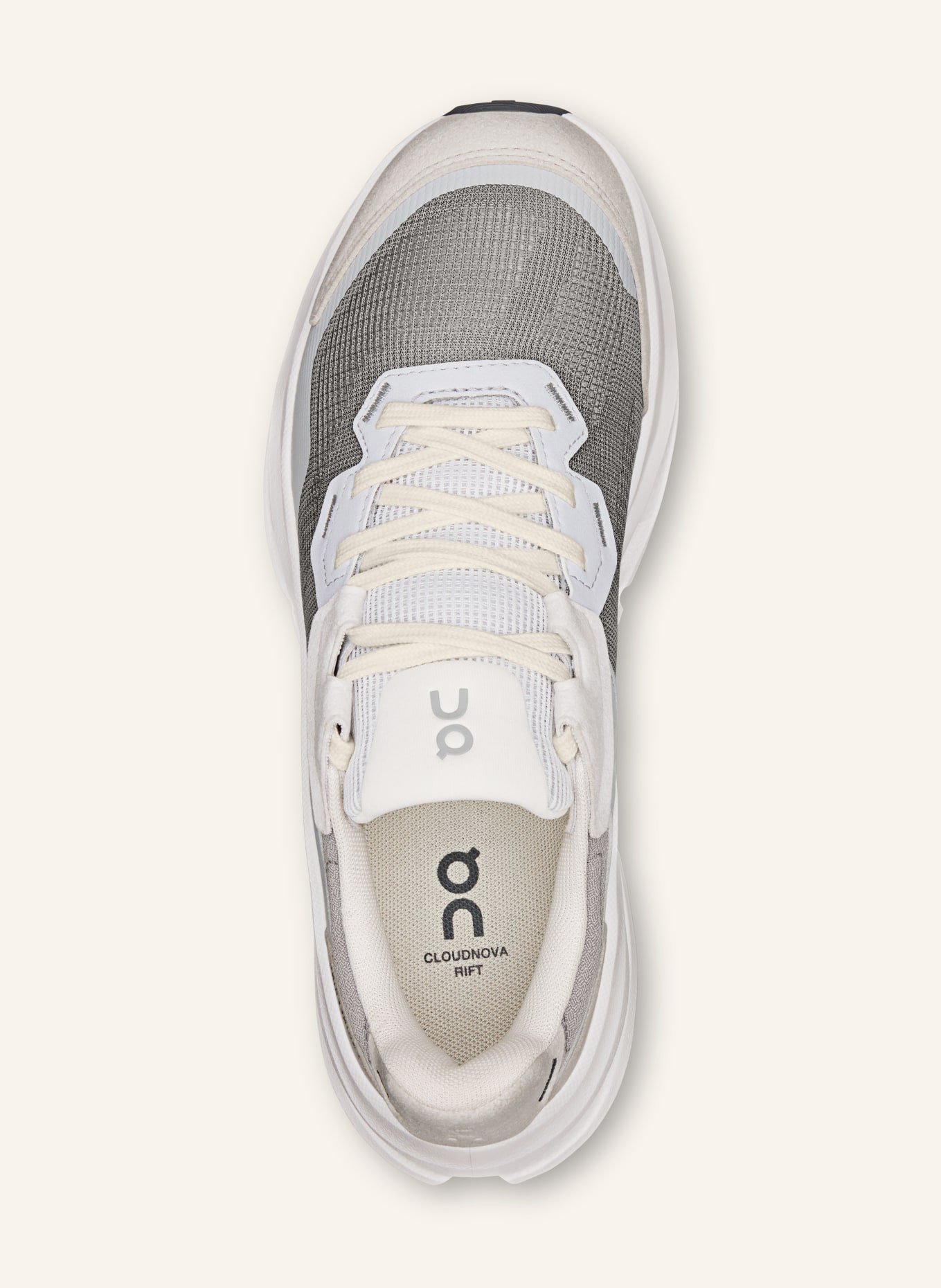 On CLOUDNOVA RIFT sneaker: GRAY / BLUE GRAY