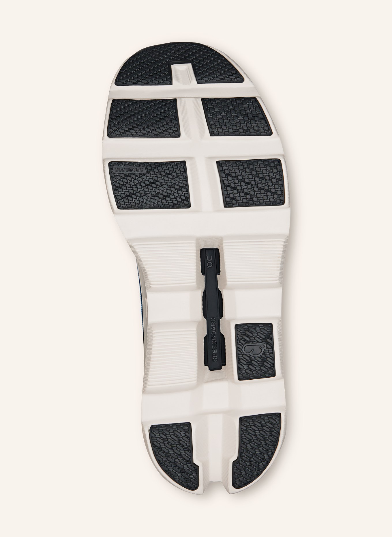 On CLOUDMONSTER 1 sneaker: LIGHT BLUE / DARK GRAY / BLUE