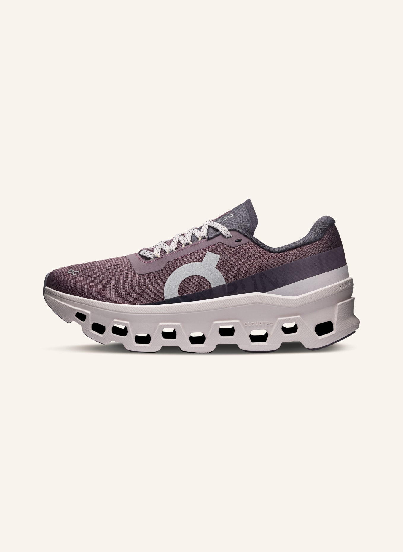 On CLOUDMONSTER 1 sneaker: DARK BROWN / GRAY