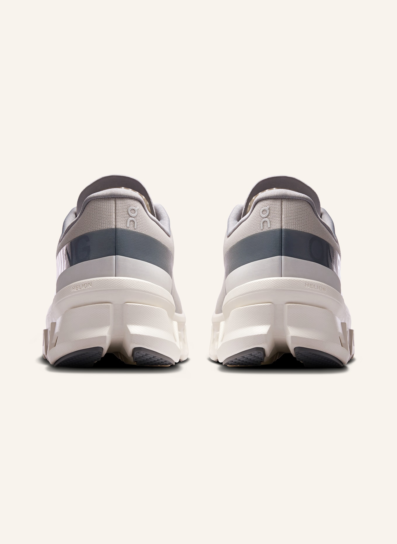 On CLOUDMONSTER 1 sneaker: BEIGE / GRAY