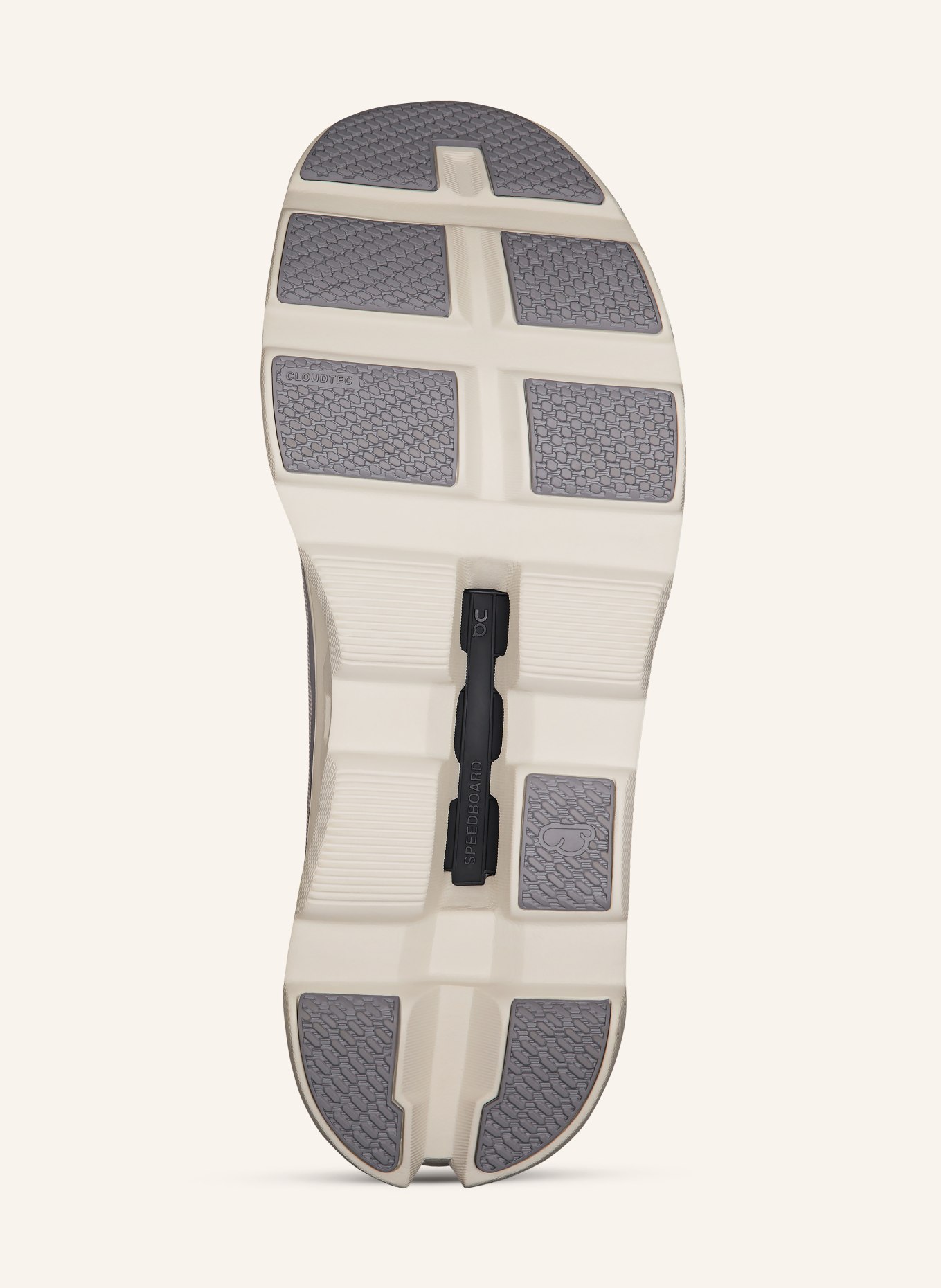 On CLOUDMONSTER 1 sneaker: BEIGE / GRAY
