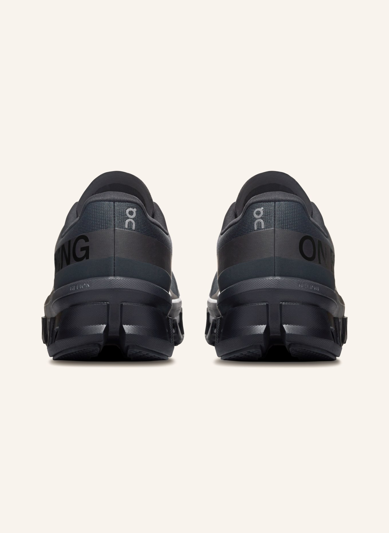 On CLOUDMONSTER 1 sneaker: BLACK / DARK GRAY