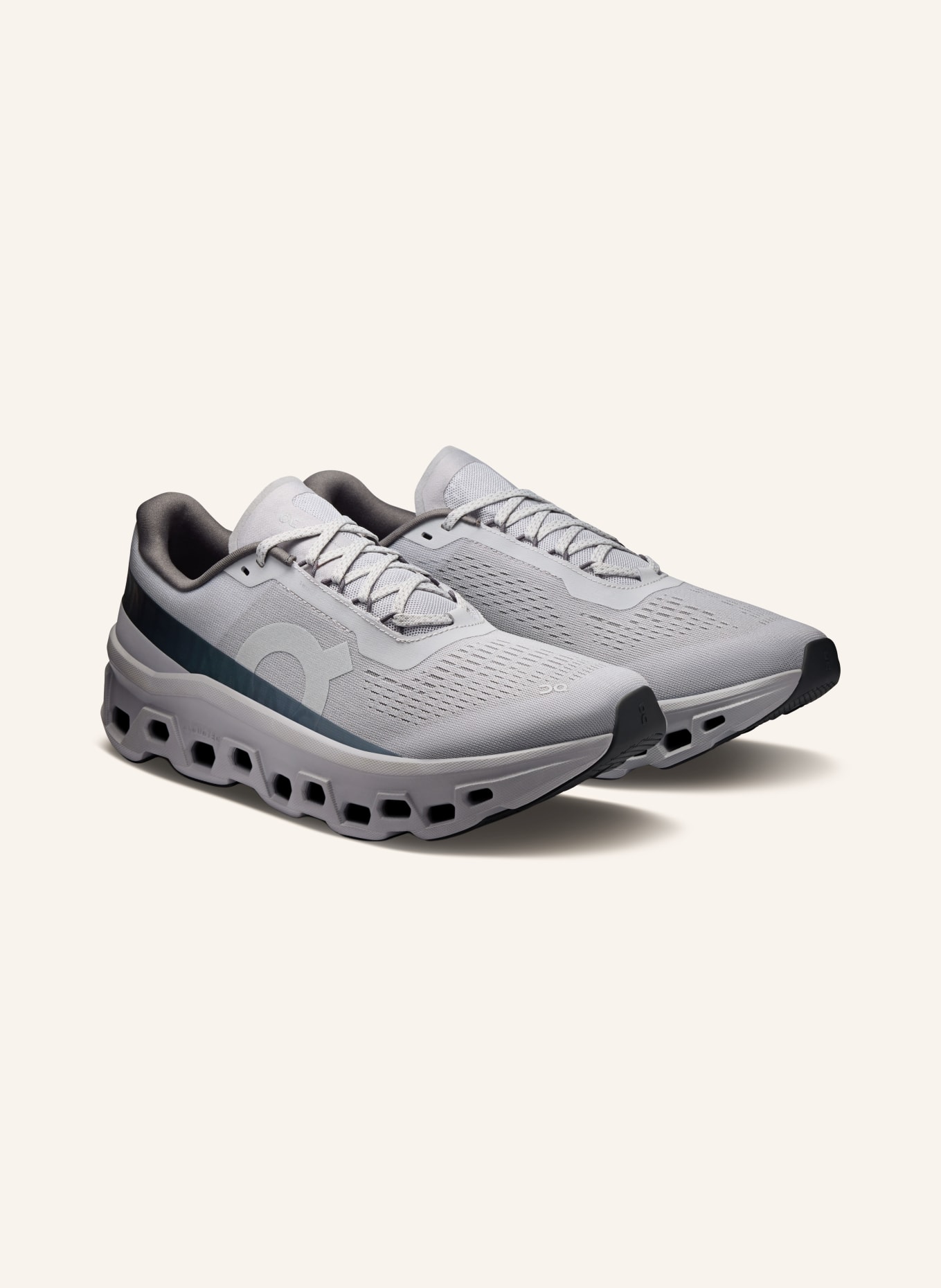 On CLOUDMONSTER 1 sneaker: GRAY / DARK GRAY