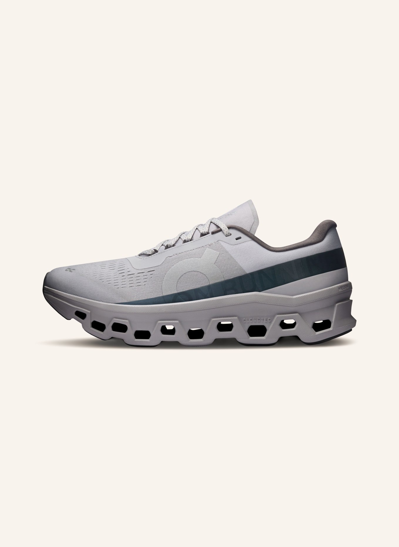 On CLOUDMONSTER 1 sneaker: GRAY / DARK GRAY