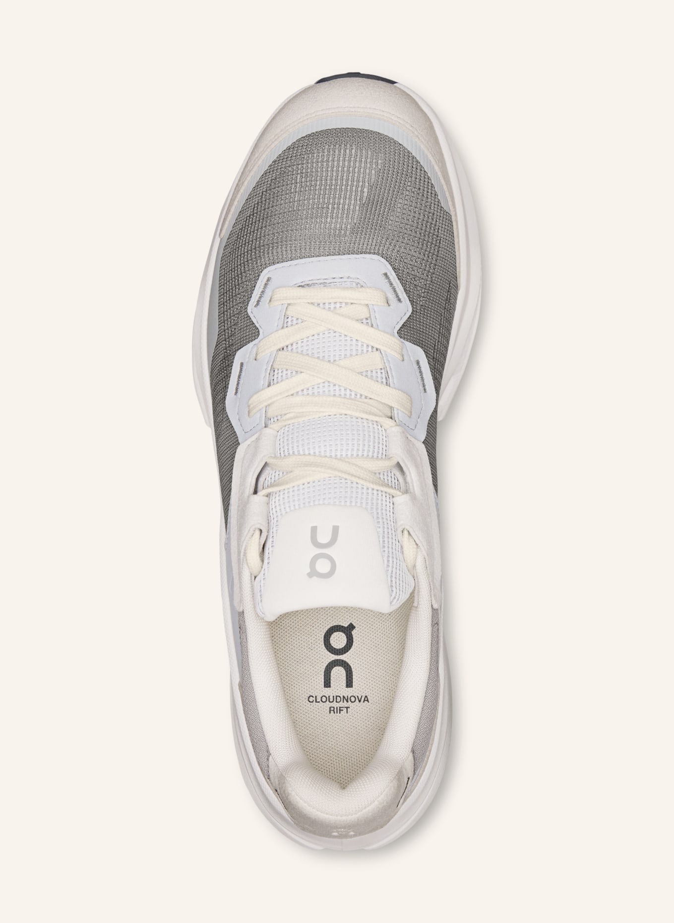 On CLOUDNOVA RIFT sneaker: GRAY / BLUE GRAY