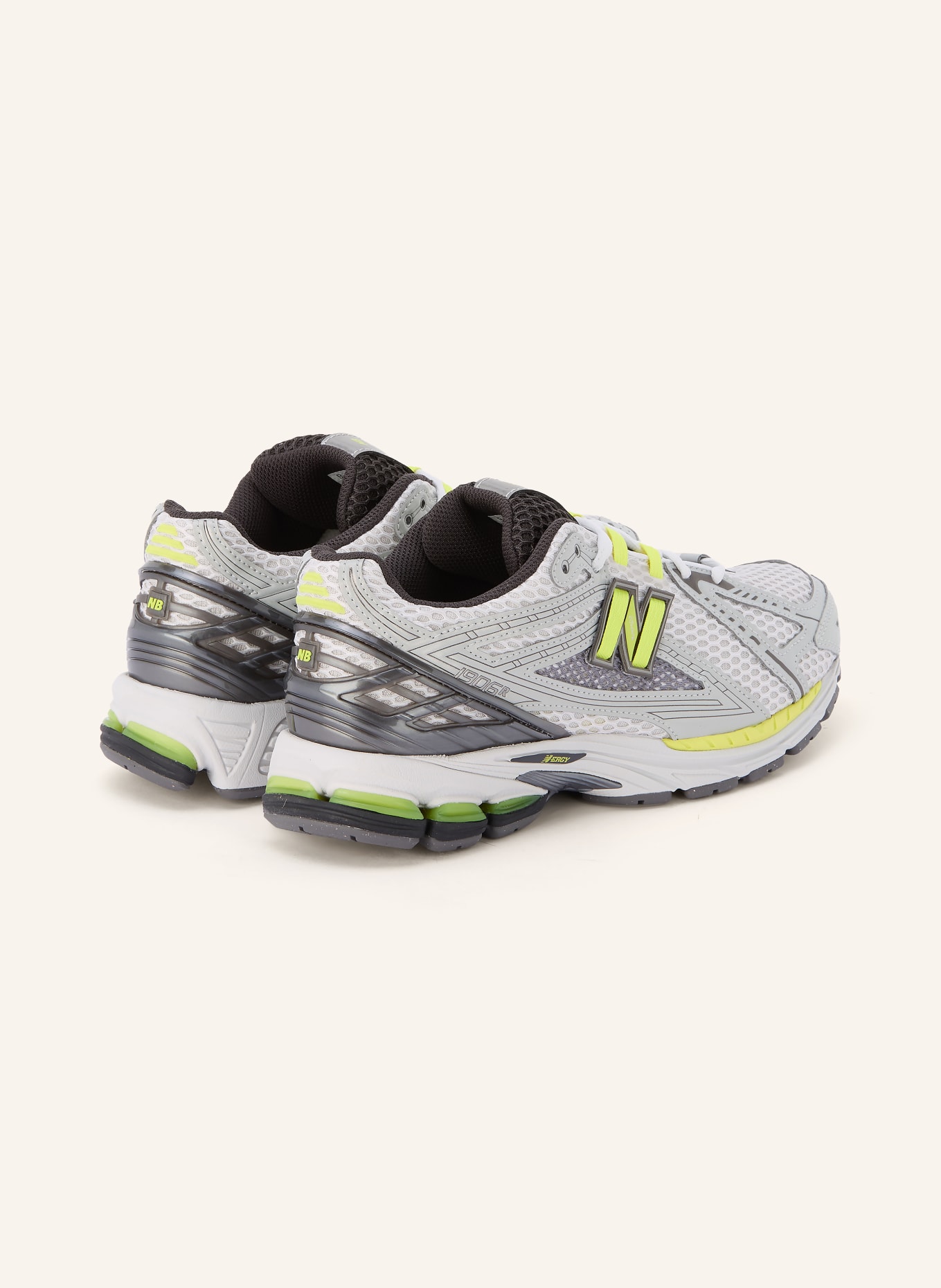 new balance Sneaker 1906R: GRAU / SILBER / NEONGELB