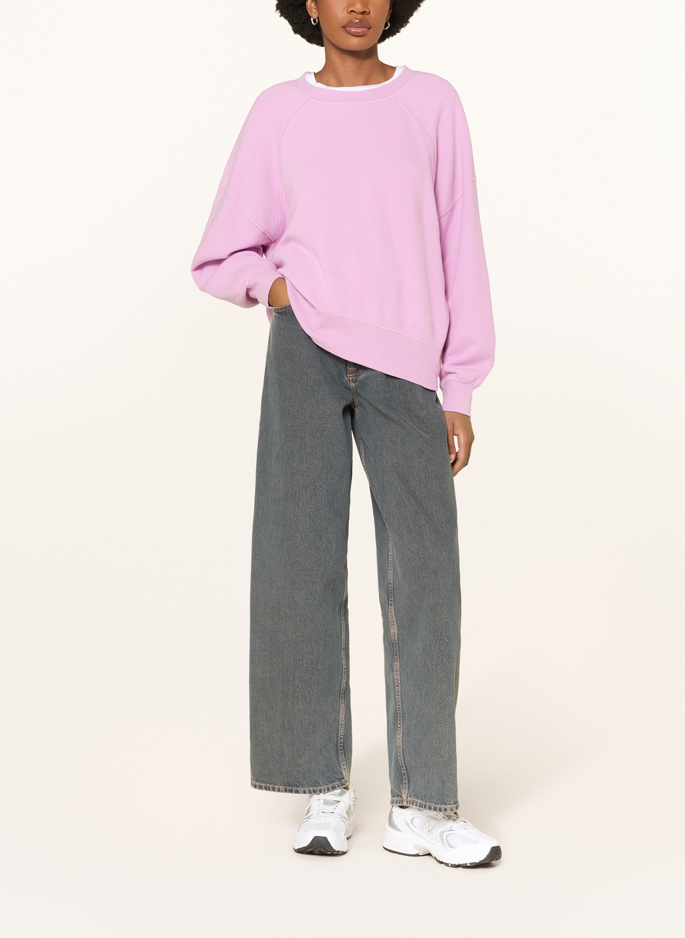 American Vintage Bluza nierozpinana ATUBAY: JASNOFIOLETOWY