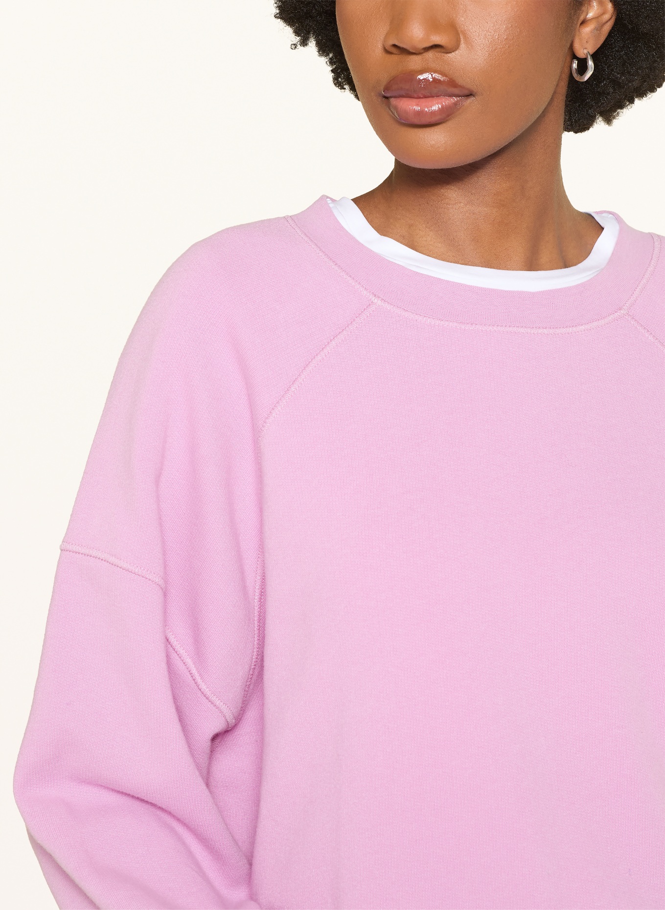 American Vintage Bluza nierozpinana ATUBAY: JASNOFIOLETOWY