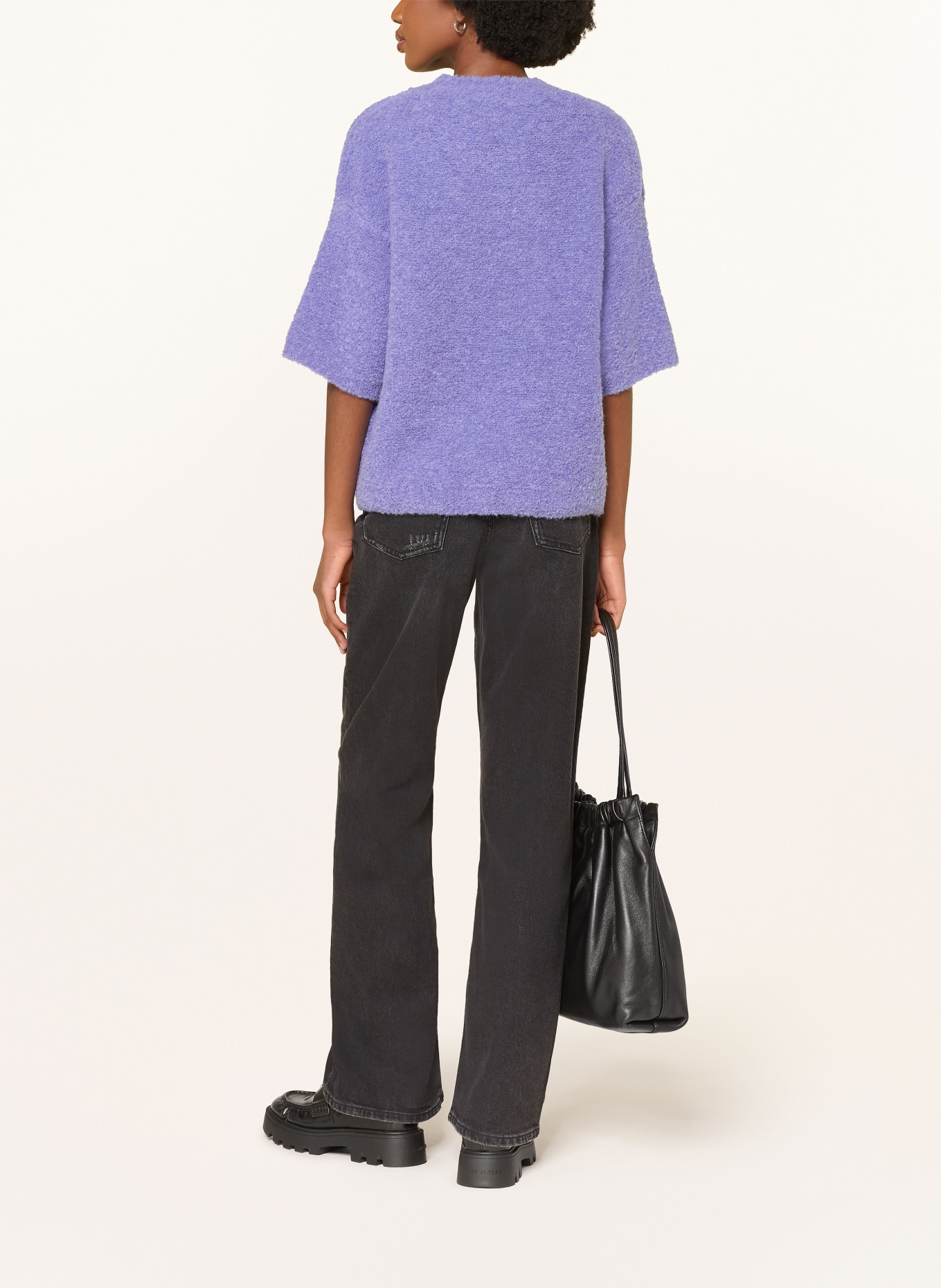 American Vintage Svetr ZOLLY s 3/4 rukávem: SVĚTLE FIALOVÁ