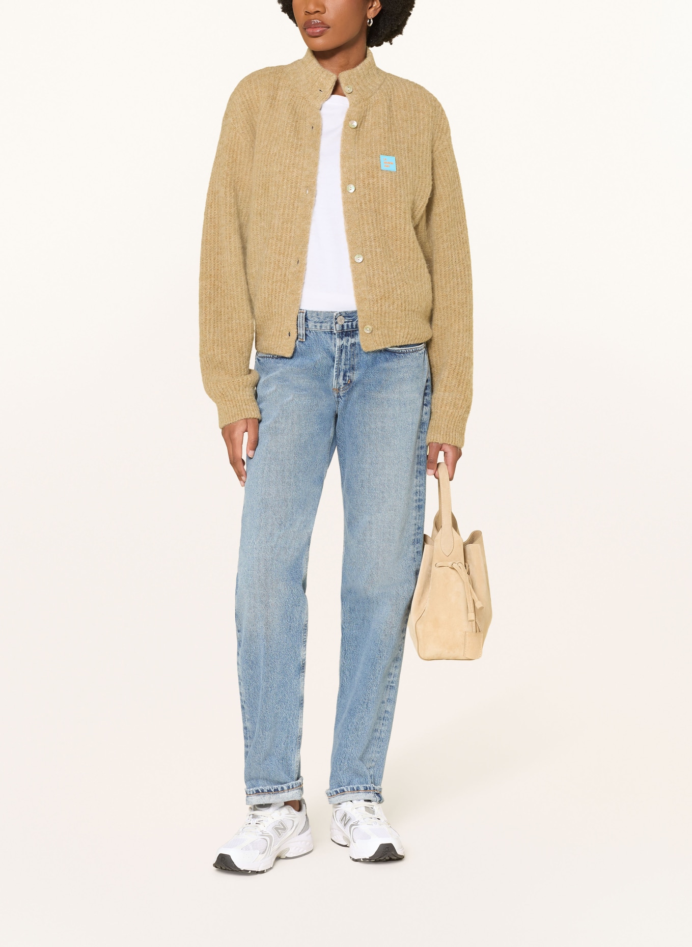 American Vintage Pletený kabátek EAST s alpakou: VELBLOUDÍ