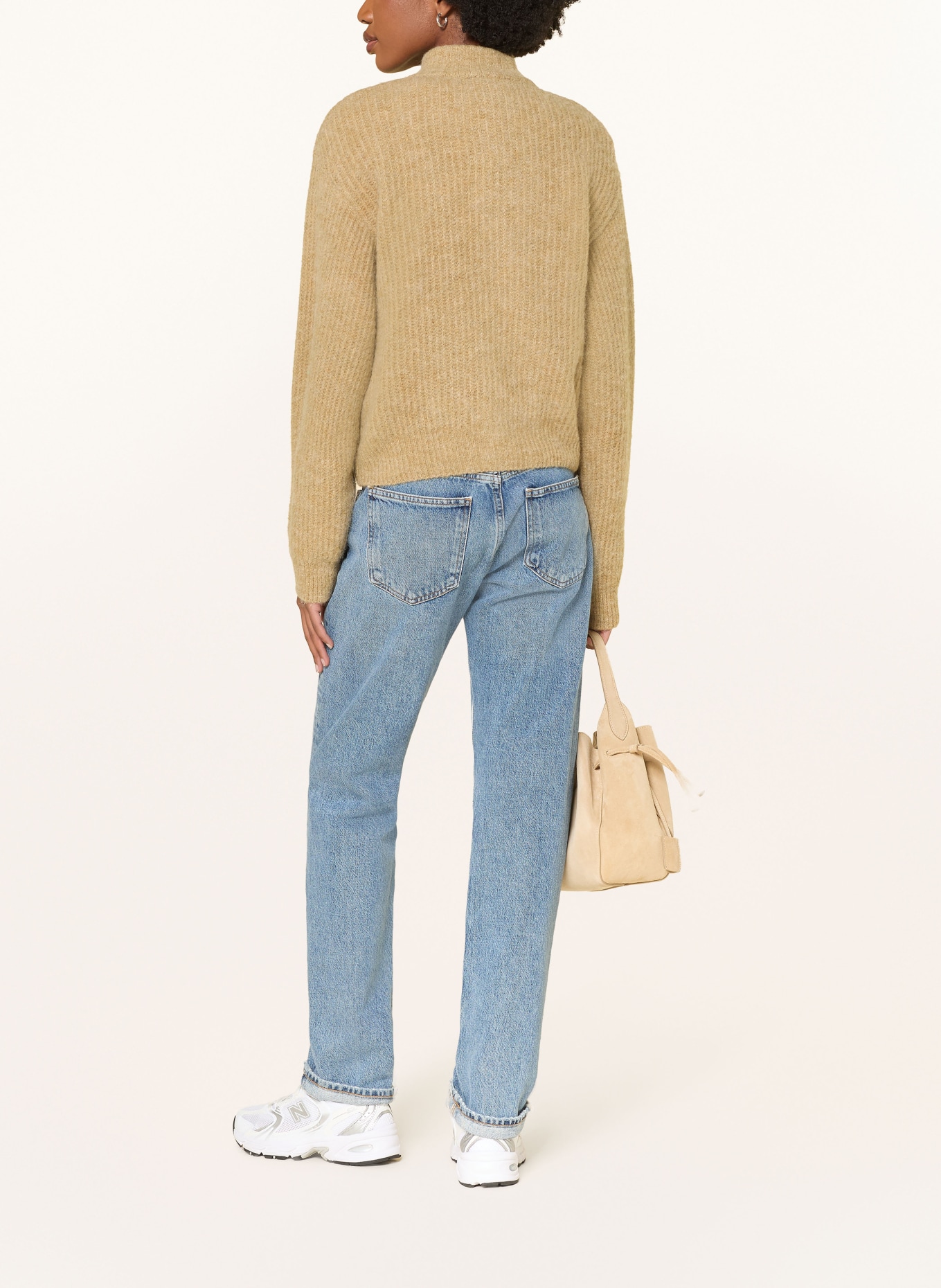 American Vintage Pletený kabátek EAST s alpakou: VELBLOUDÍ