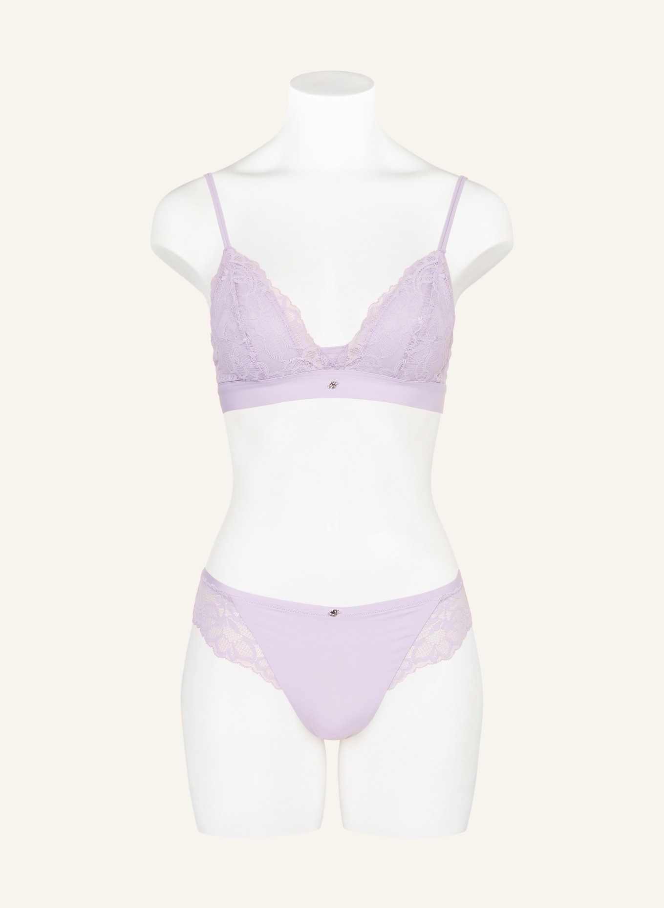 BOSS Trojúhelníkový podprsenka BLOSSOM: SVĚTLE FIALOVÁ