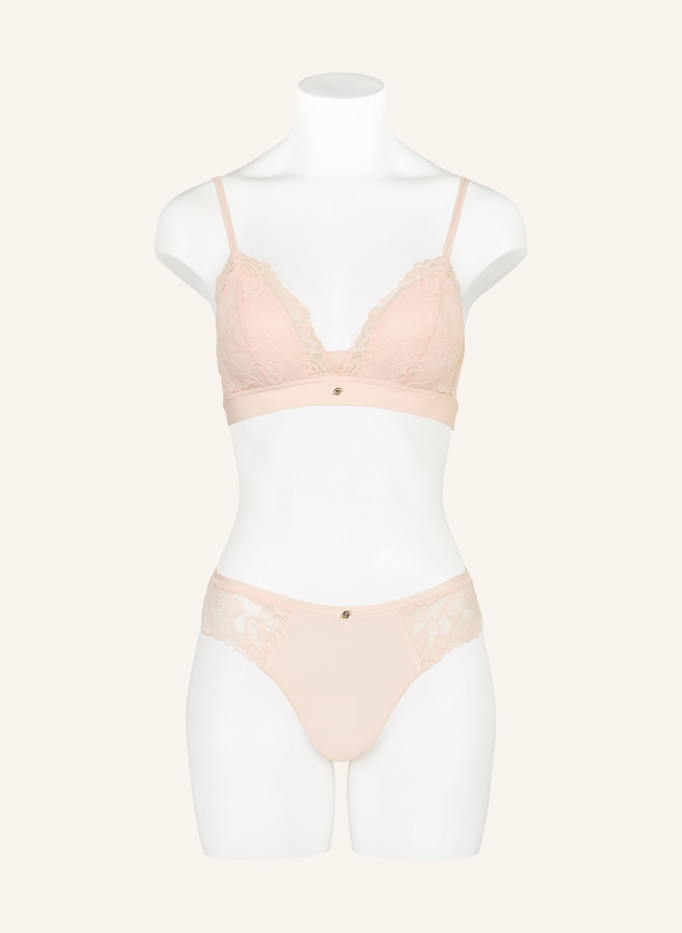 BOSS Triangle bra BLOSSOM: LIGHT PINK