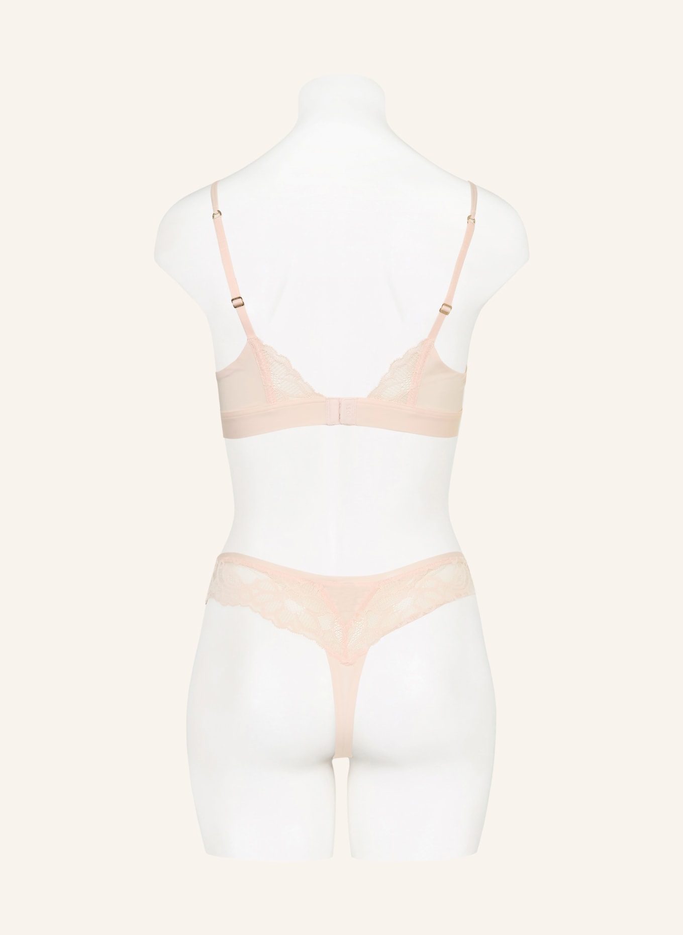 BOSS Triangle bra BLOSSOM: LIGHT PINK