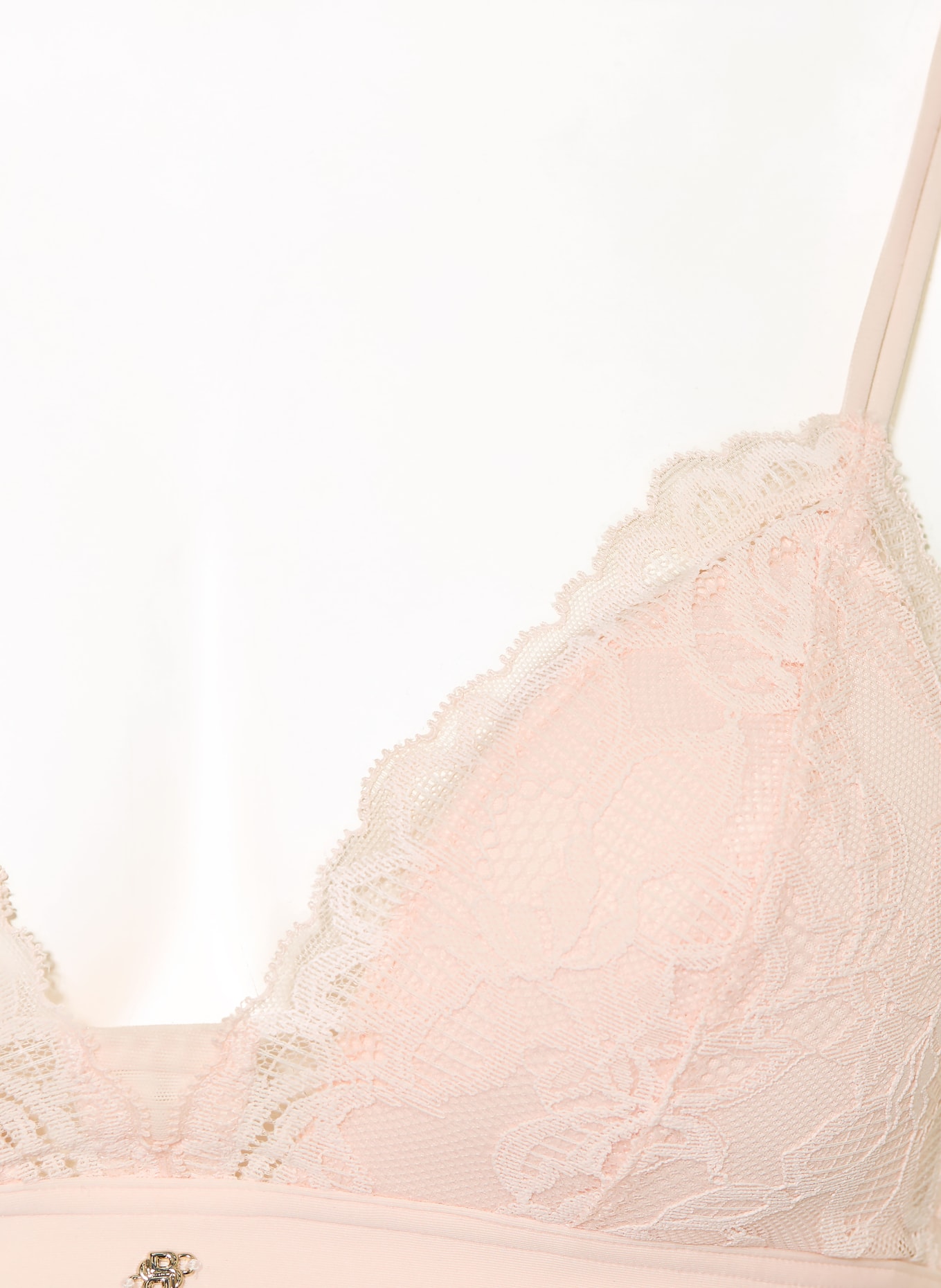 BOSS Triangle bra BLOSSOM: LIGHT PINK