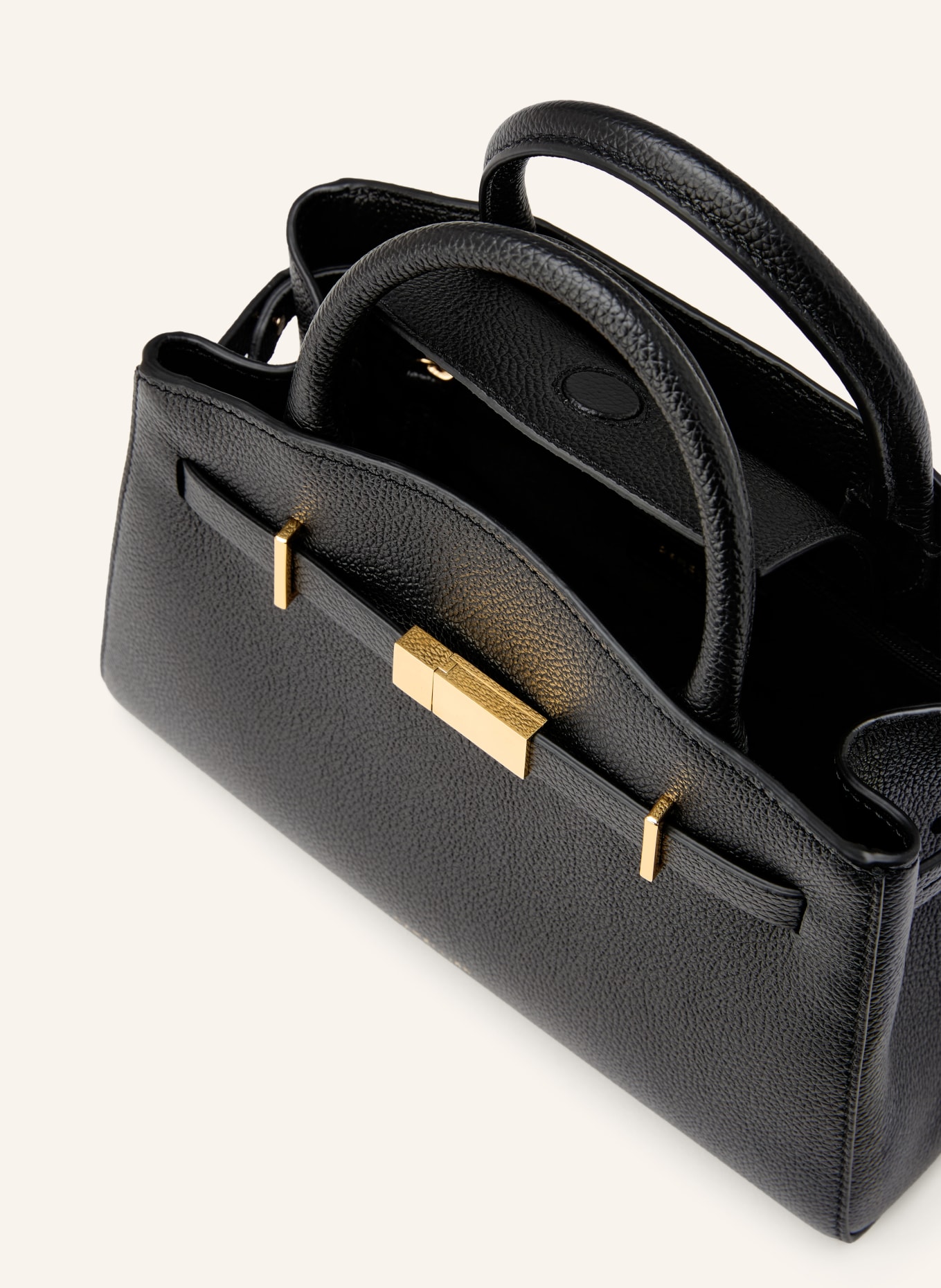 DEMELLIER THE SMALL HUDSON handbag: BLACK