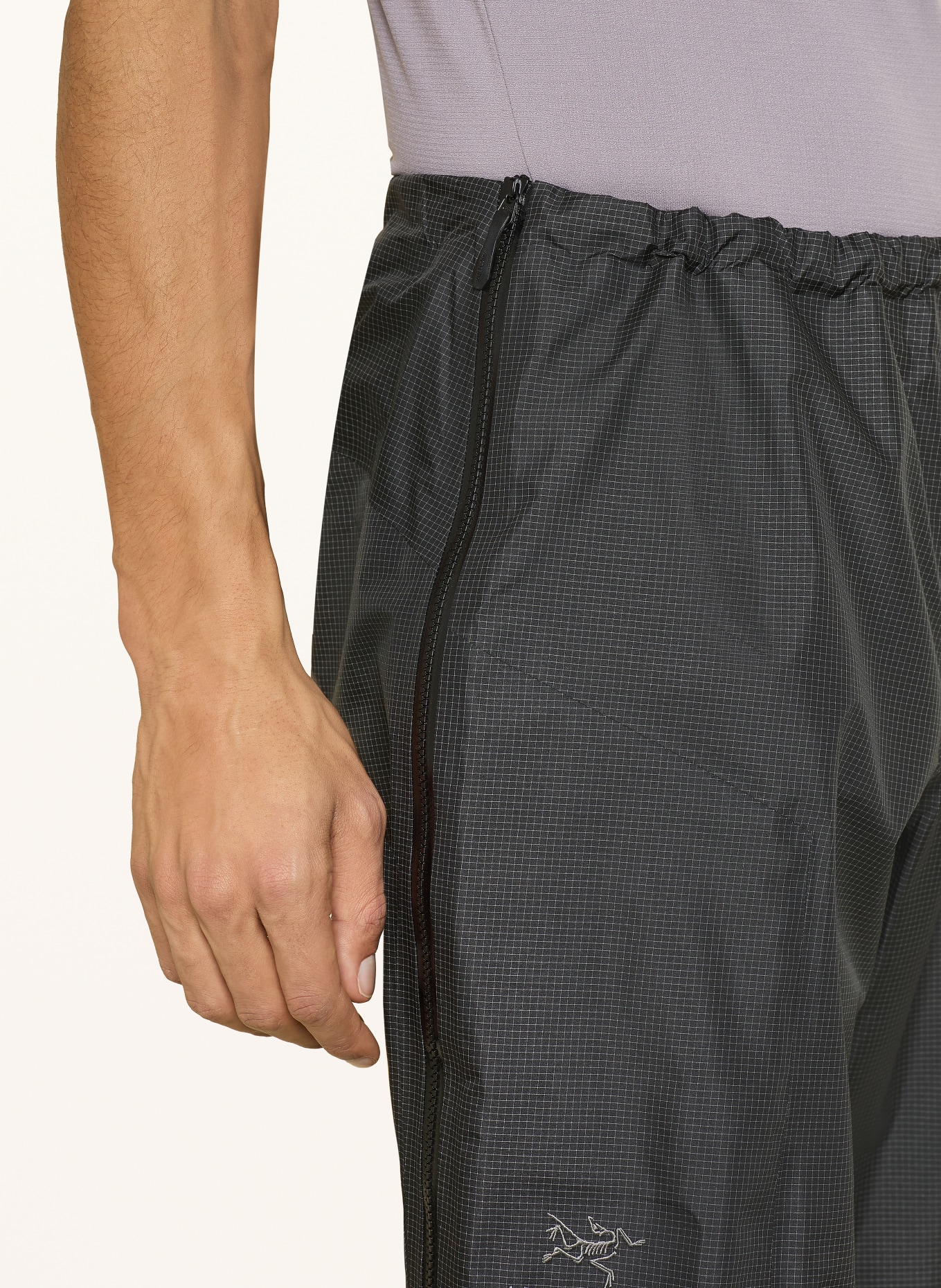 ARC'TERYX ALPHA SL hardshell pants: BLACK