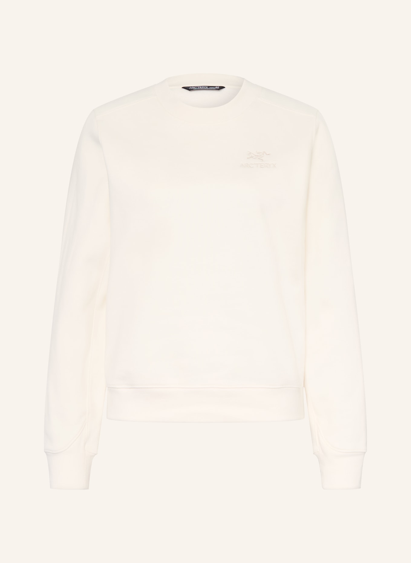 ARC'TERYX Sweatshirt EMBLEM CREW: ECRU