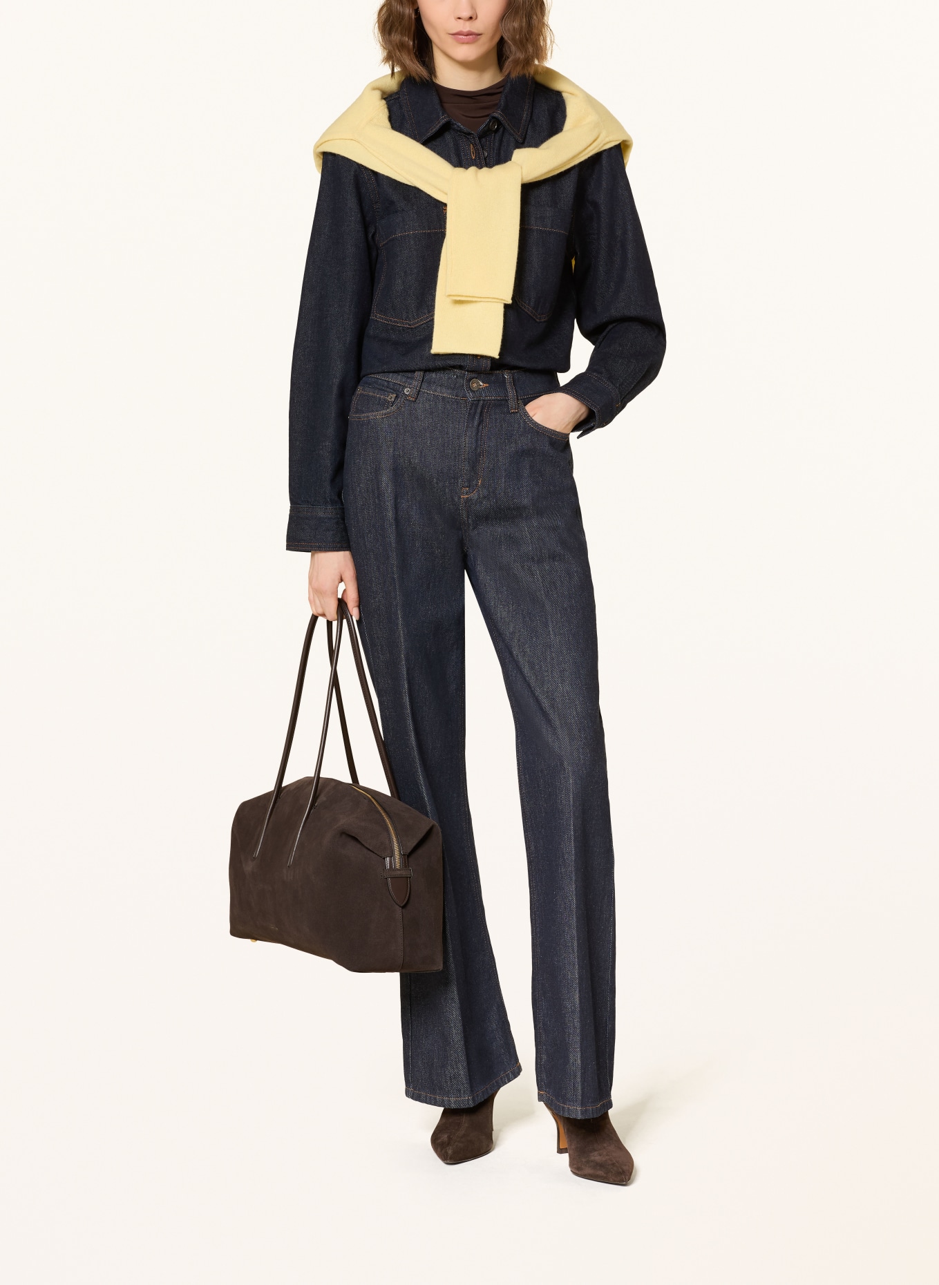 DEMELLIER THE STOCKHOLM shoulder bag: DARK BROWN