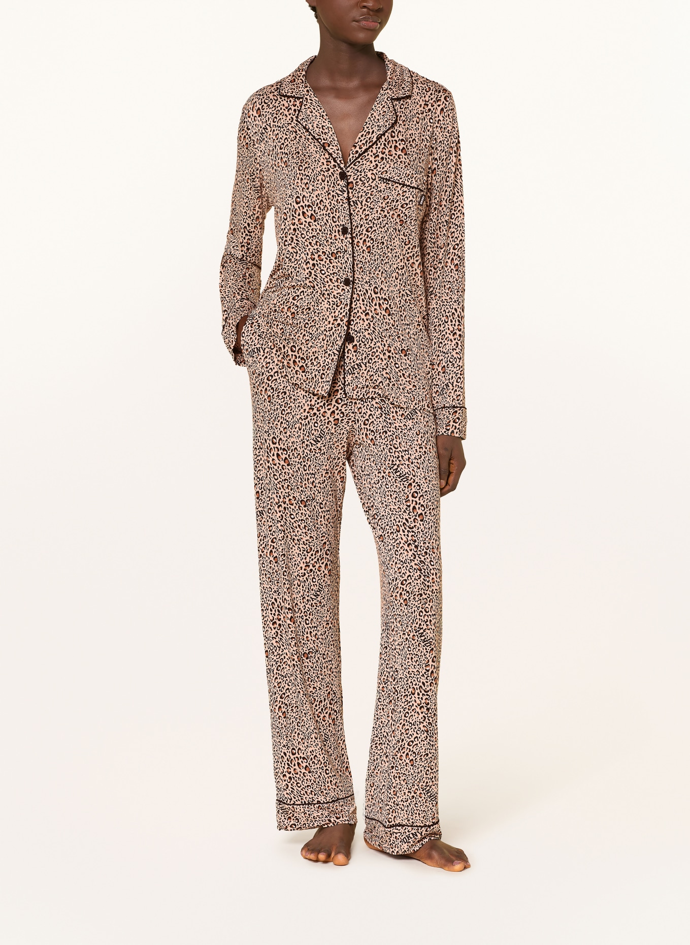 DKNY EVERGREEN pajamas: BROWN / BEIGE
