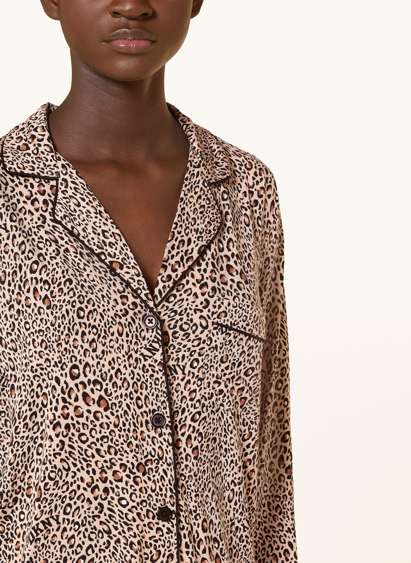 DKNY EVERGREEN pajamas: BROWN / BEIGE