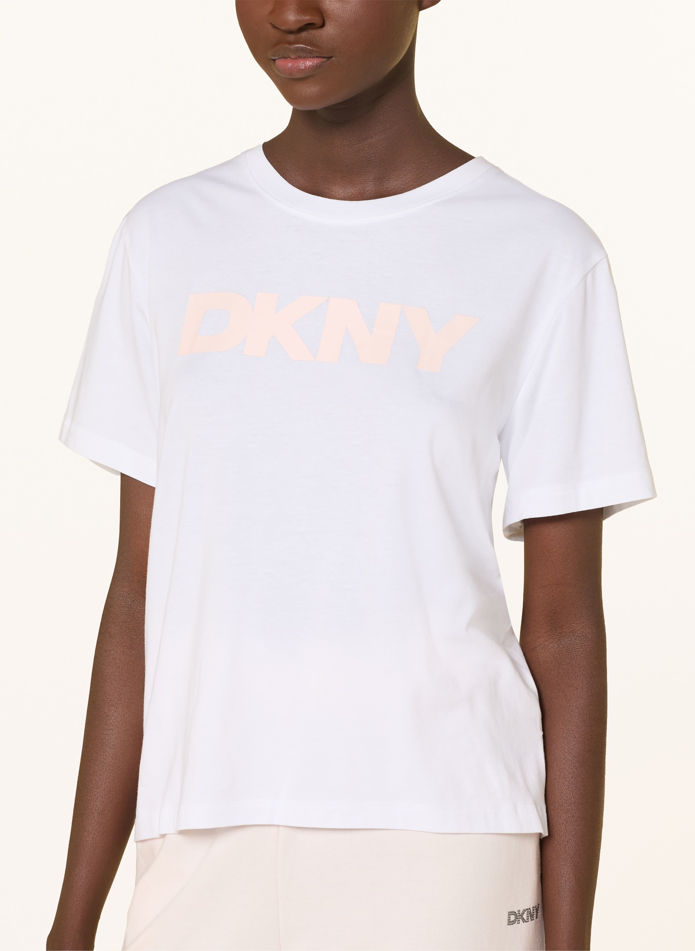 DKNY MAKE YOUR MARK pajamas with gemstones: LIGHT PINK