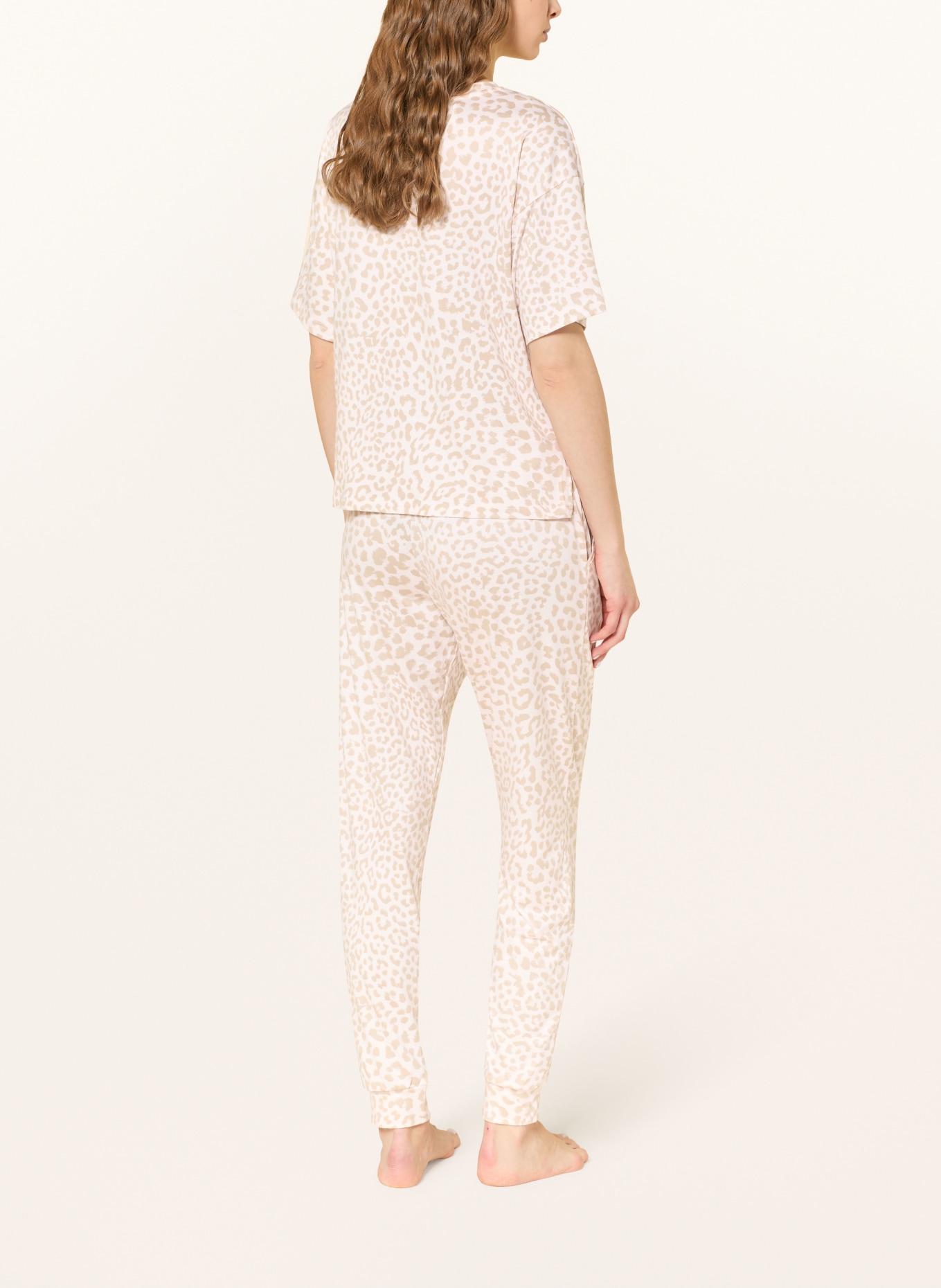 DKNY Piżama SPRING STORIES: BLADORÓŻOWY / BEŻOWY